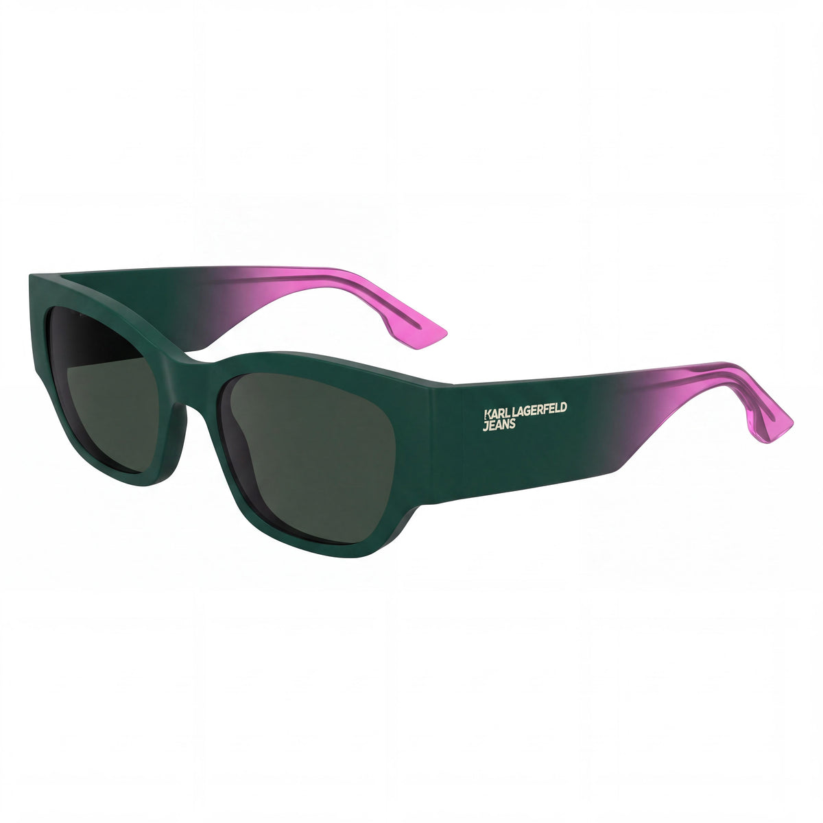 KARL LAGERFELD Klj6168s Unisex Classic Matte Dark Green Plastic UV Protection Sunglasses 52mm, Photo 1