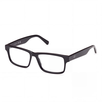 GANT Ga50017 Unisex Eyeglasses with Shiny Black Frame, Polycarbonate Lenses, Lens Width 53mm, Bridge Width 15mm, Temple Length 145mm