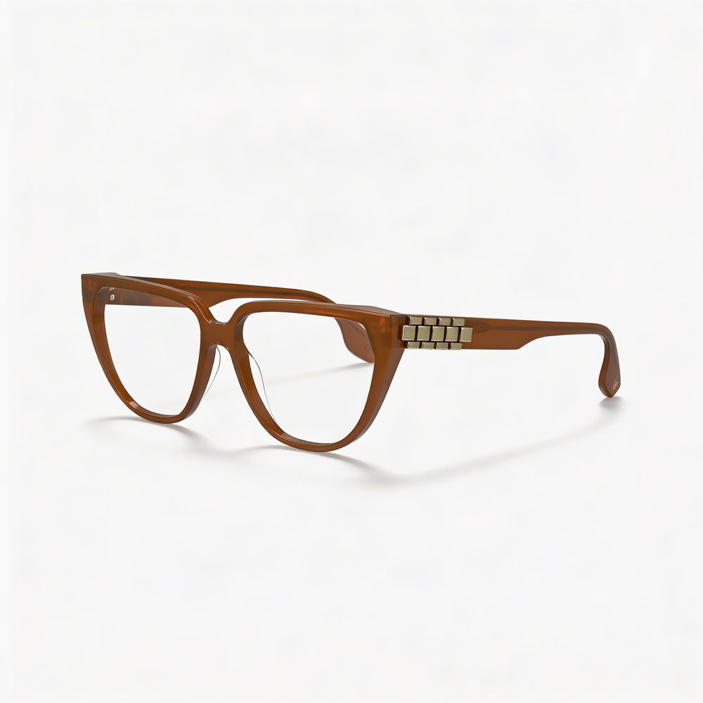 Victoria Beckham Modern Women's Acetate Sunglasses featuring Caramel Frame and Caramel Polycarbonate Lenses 54mm