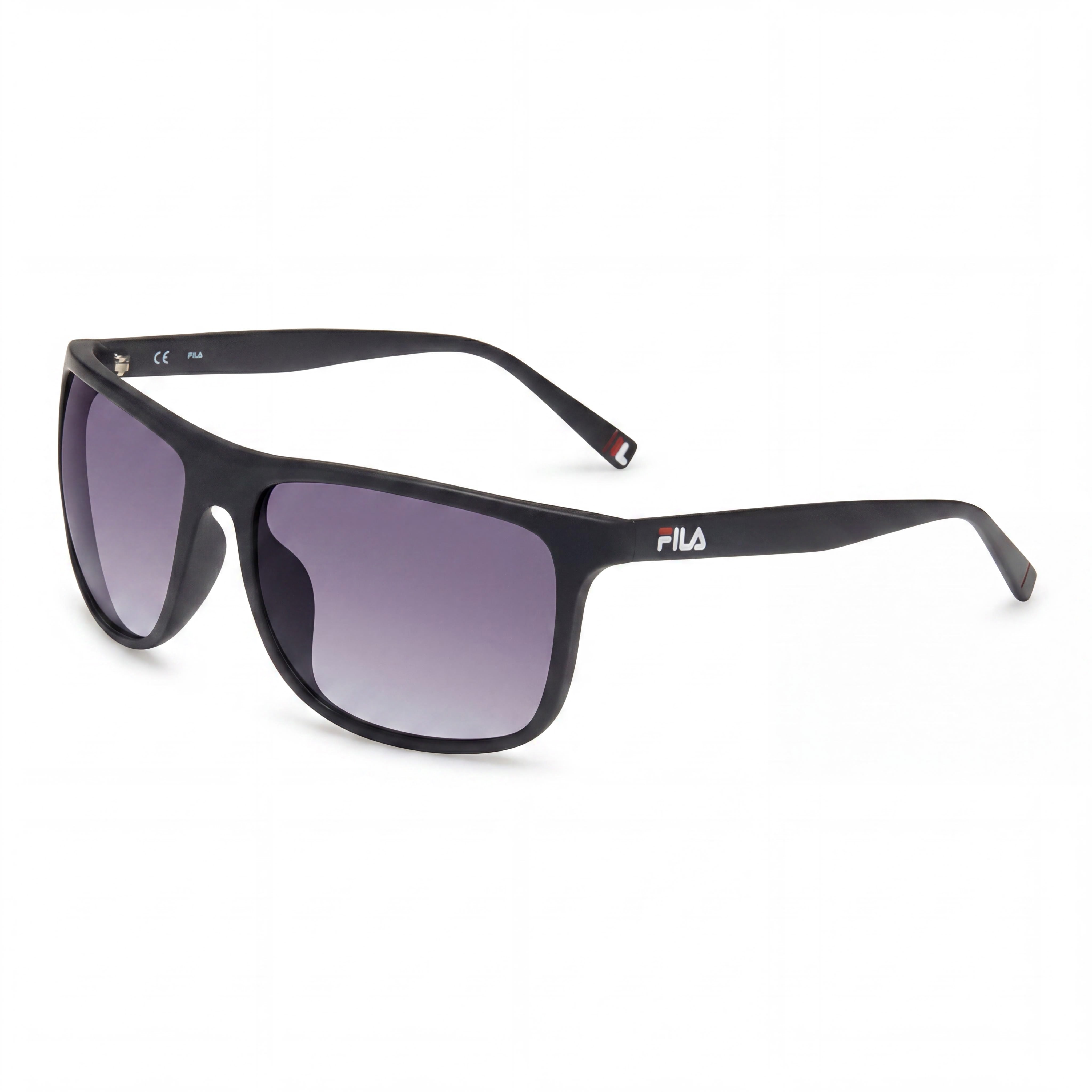 Fila Casual Men's Matt Blue Plastic Frame UV Protection Sunglasses, Smoke Mirror Blue Lenses, 59, Photo 1