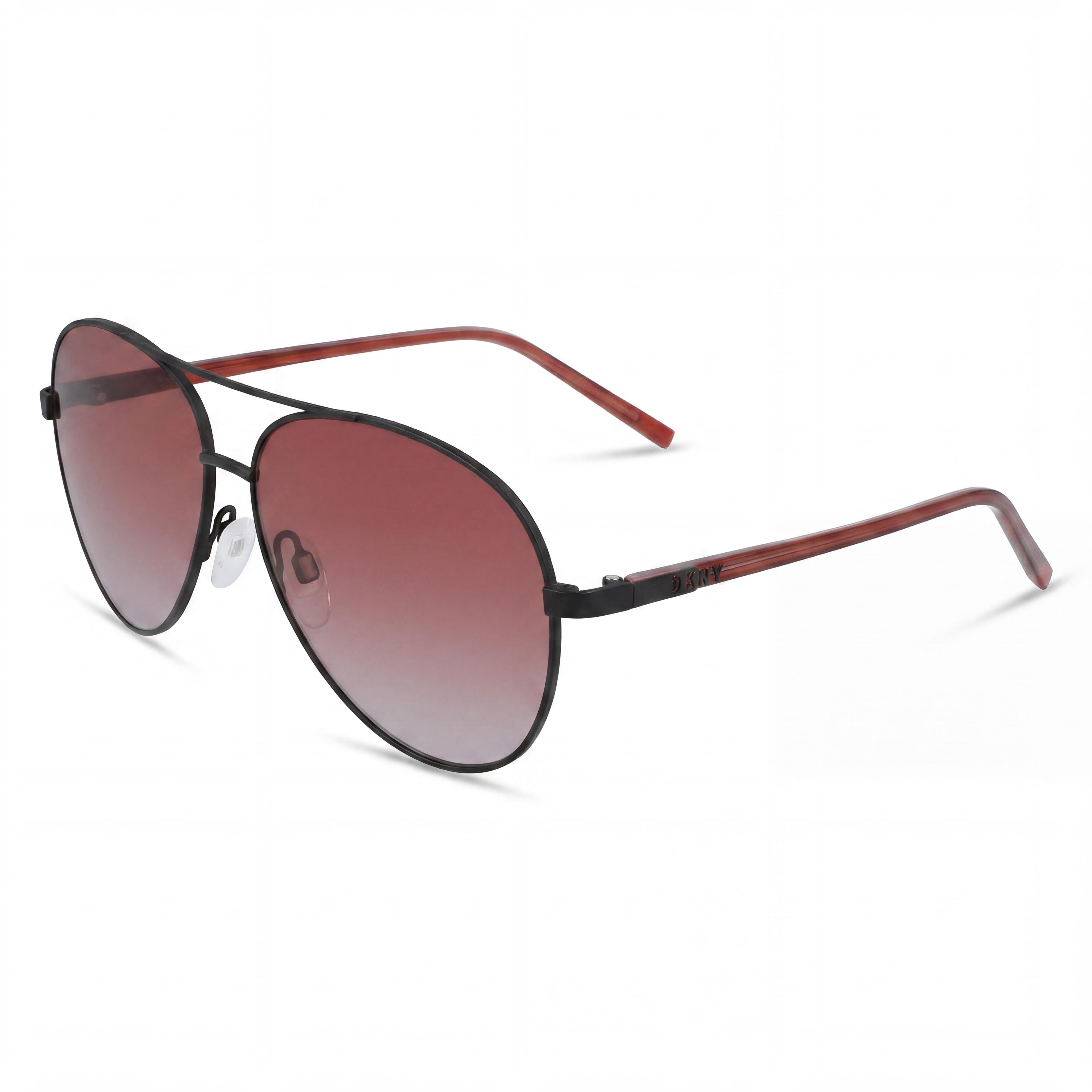 DKNY Dk304s Women's Sunglasses with Red Metal Frame and Red To Smoke Gradient Polycarbonate Lenses, 59mm Lens Width, Photo 1