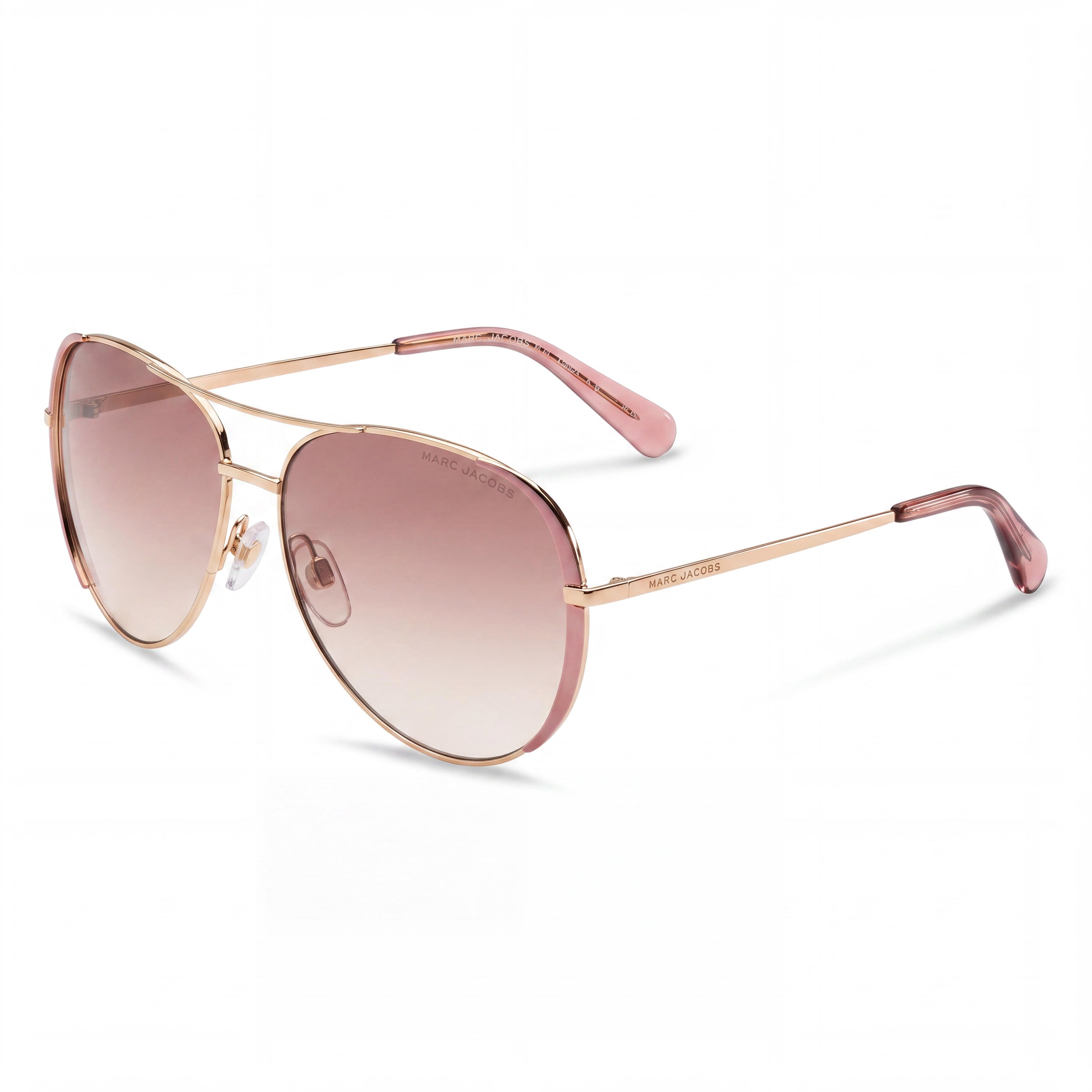 Marc Jacobs MARC 686/S Women's Gold Burgundy Acetate Frame Sunglasses with UV 400 Protection, 59mm Lens Width, Photo 1