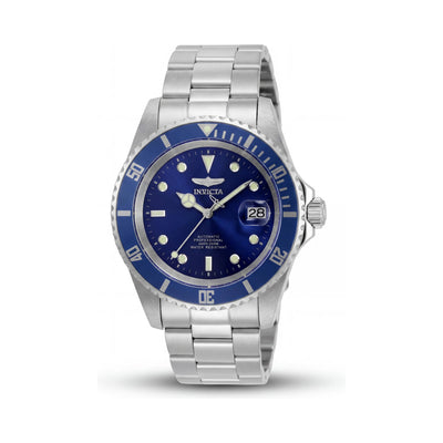 Invicta Men's Pro Diver 9094OBXL Automatic 20 Bar Water Resistant Stainless Steel Silver Case Blue Dial Watch 43mm