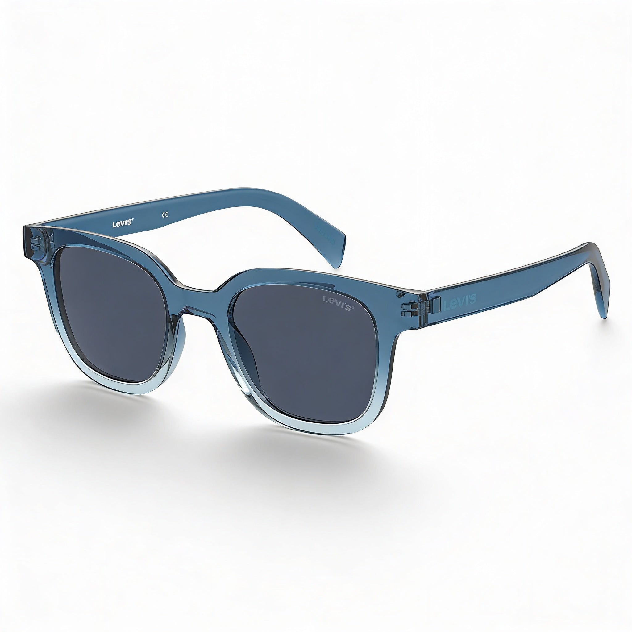 Levi's Lv 1010/S Unisex Blue Injected Frame Polycarbonate Lens UV Protection Sunglasses 48-21-145, Photo 1