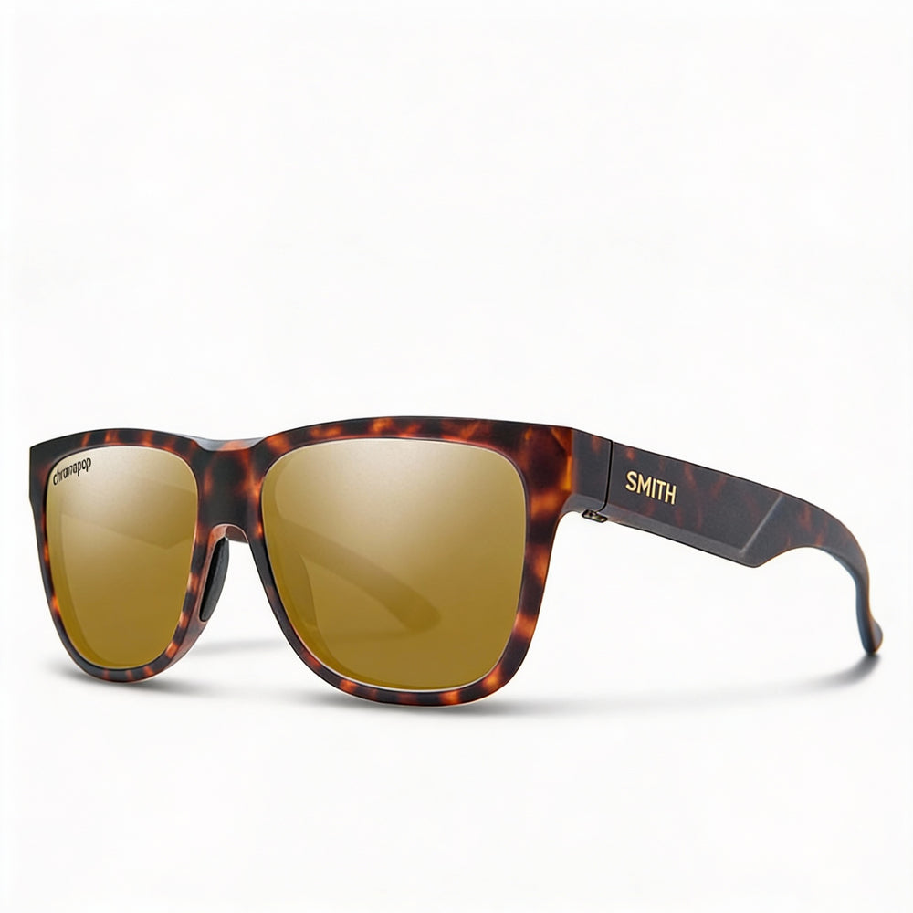 Smith Lowdown 2 Women's Sunglasses, Matte Tortoise Evolve Frame, ChromaPop Bronze Mirror Lenses, 100% UV Protection, 55mm