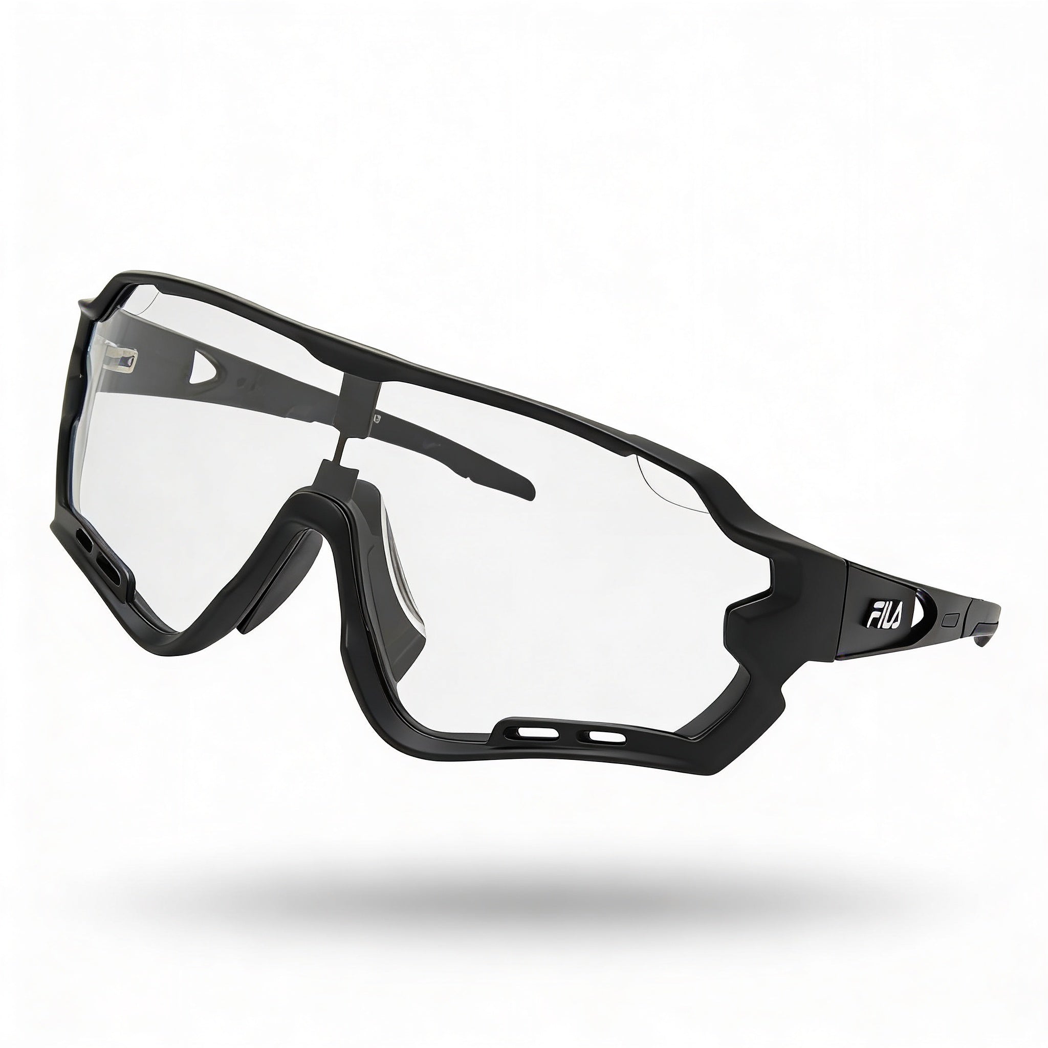 Fila Sfi112 Men's Lightweight Design Black Plastic Frame Acetate Lenses Offering UV Protection Eyewear, Photo 1