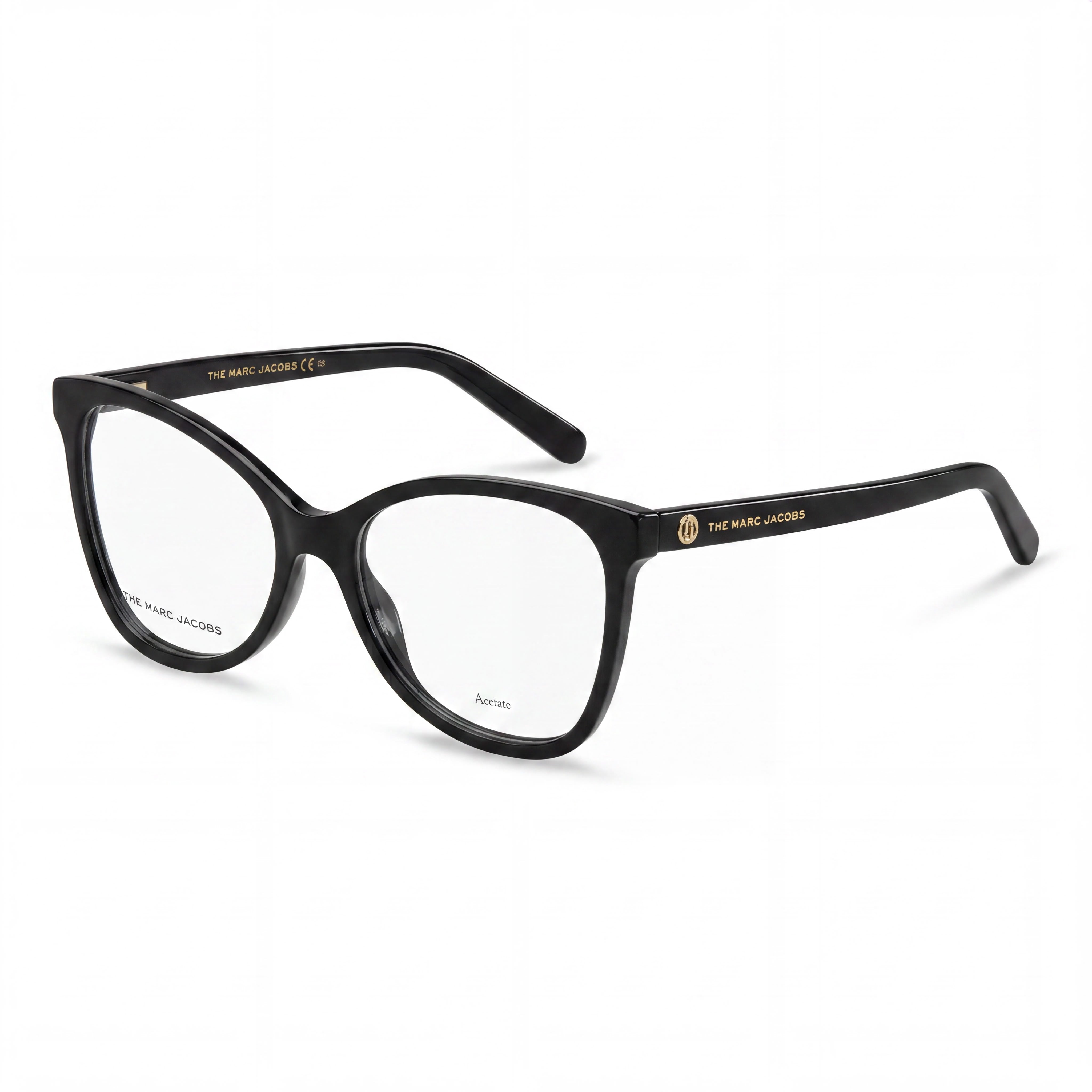 Marc Jacobs Marc 544 Women's Black Acetate Full Rim Cat Eye Eyeglasses featuring a 54mm Lens Width, Photo 1