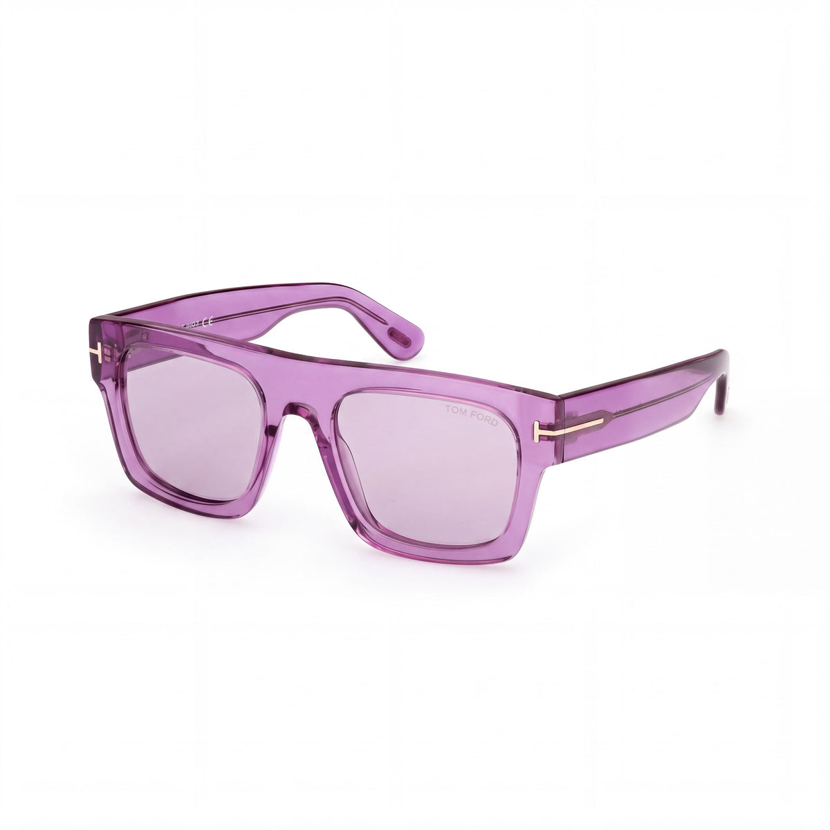 Tom Ford FT0711 84V Unisex Non-Polarized Sunglasses, Transparent Violet Pantographed Plastic Frame, 53mm, Photo 1