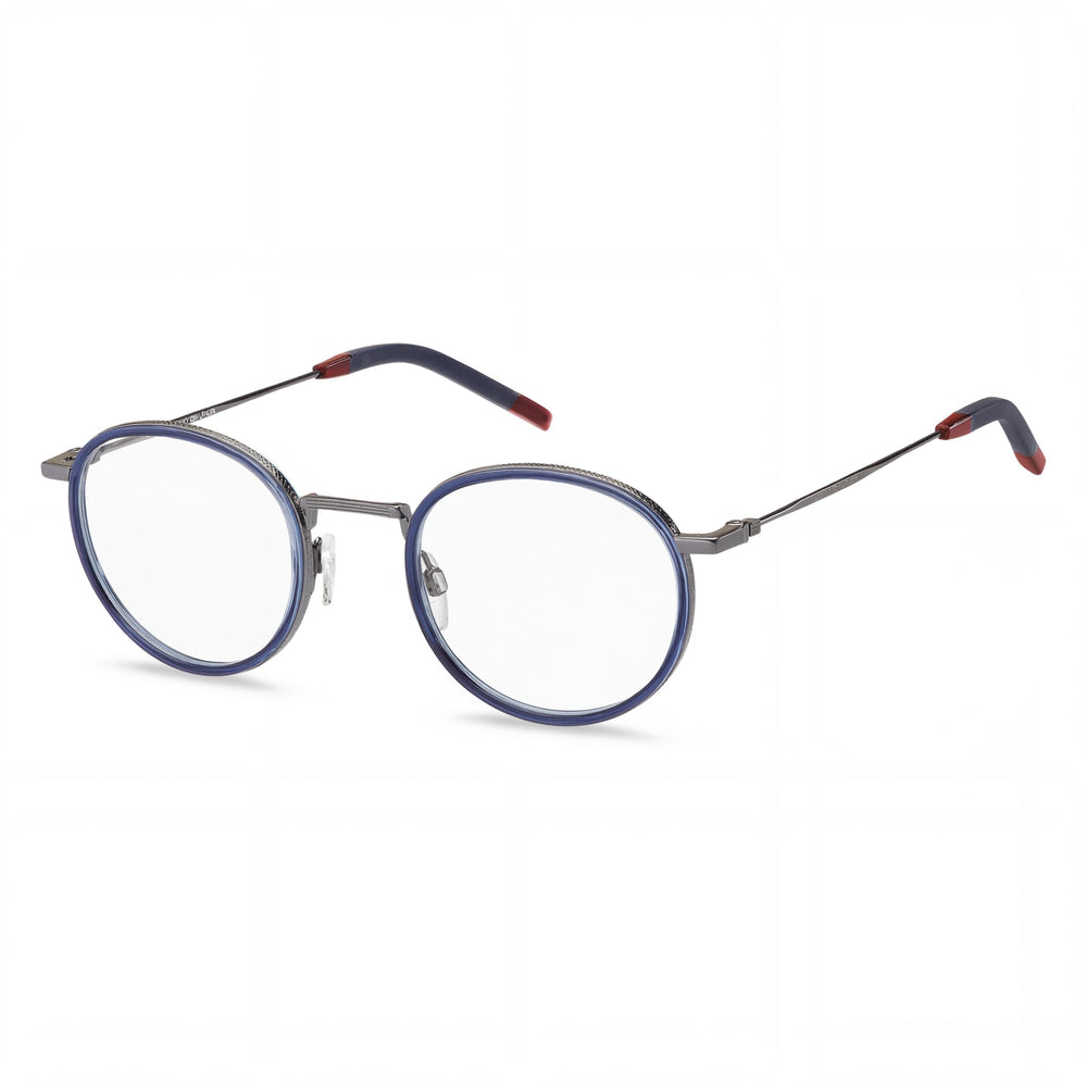 Gafas Tommy Hilfiger Th 1815 para Hombre, Montura de Metal Azul, Lentes de Policarbonato de 49mm