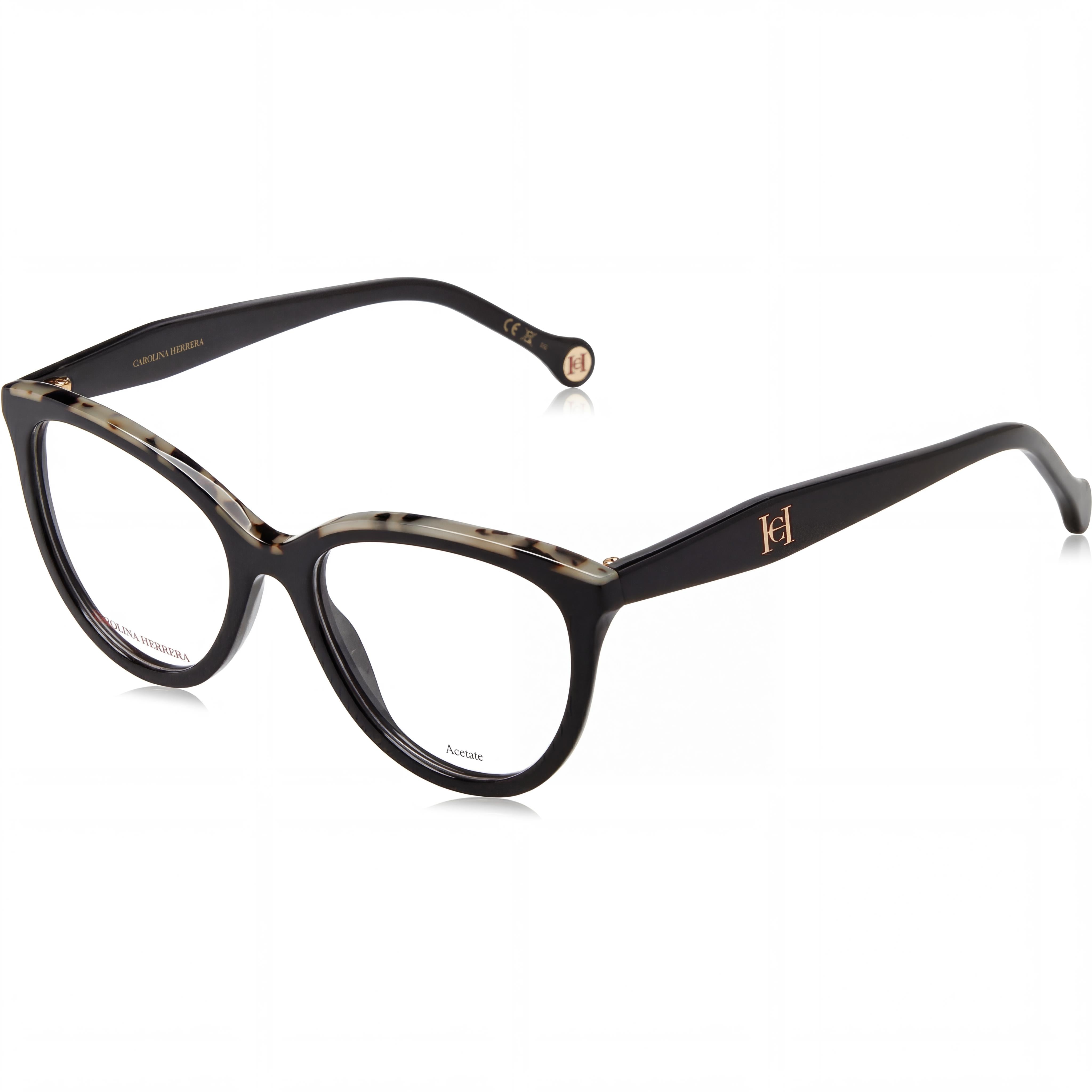 Carolina Herrera Gafas Ópticas Unisex para Mujer, Gafas de Acetato Multicolor con Lentes de Demostración Transparentes de 53 mm, Photo 1