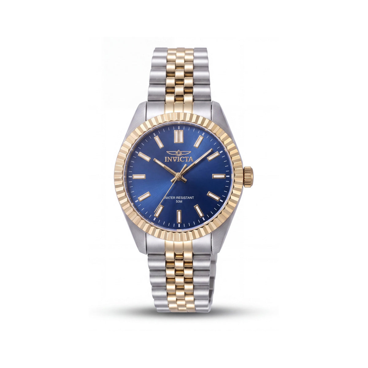 Invicta Specialty 47502 Reloj de pulsera de cuarzo de acero inoxidable unisex esfera azul 36mm resistente al agua 50m, Photo 1