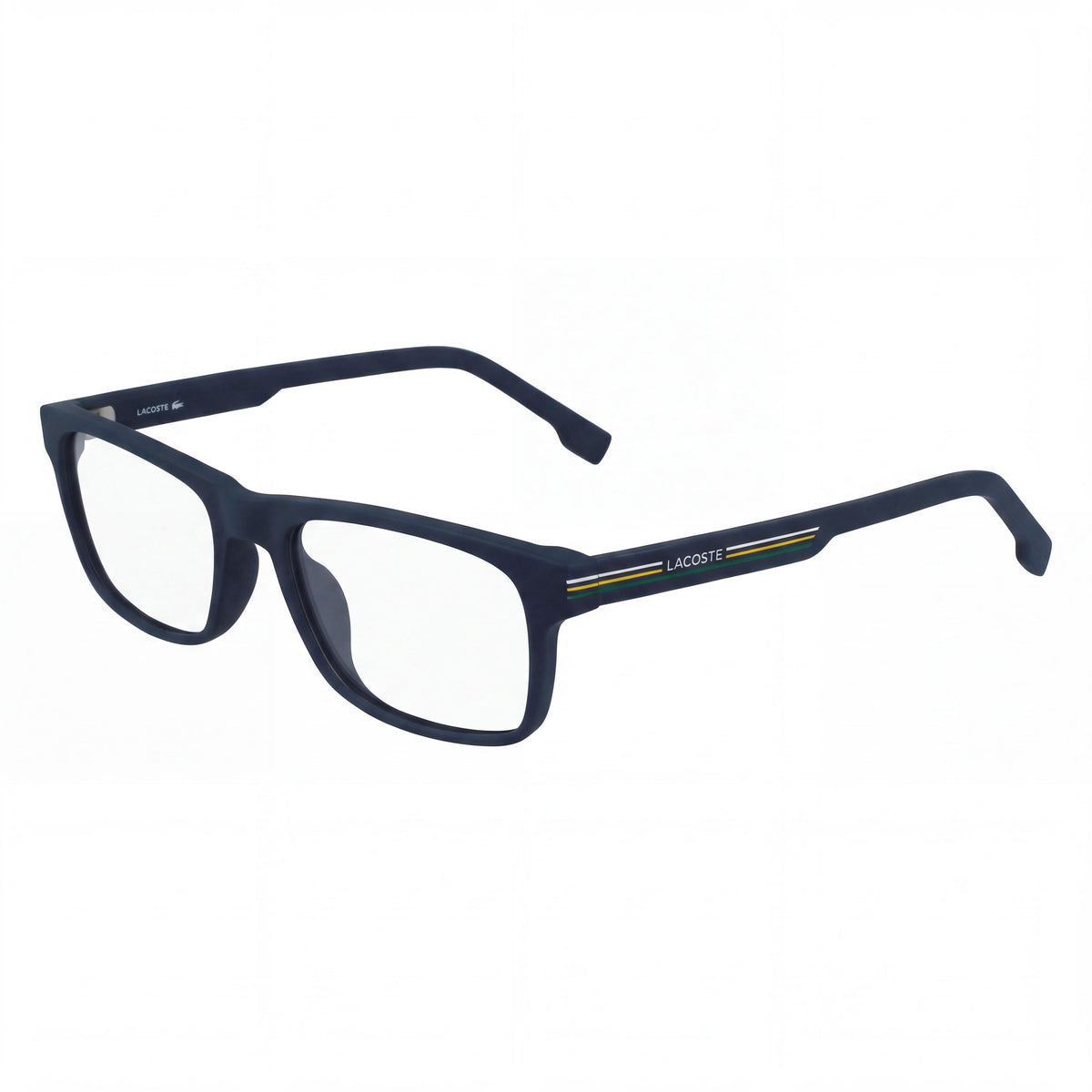 Lacoste Casual Ophthalmic Eyeglasses for Men with Matte Blue Frame and Transparent Plastic Lenses 55-18-145, Photo 1