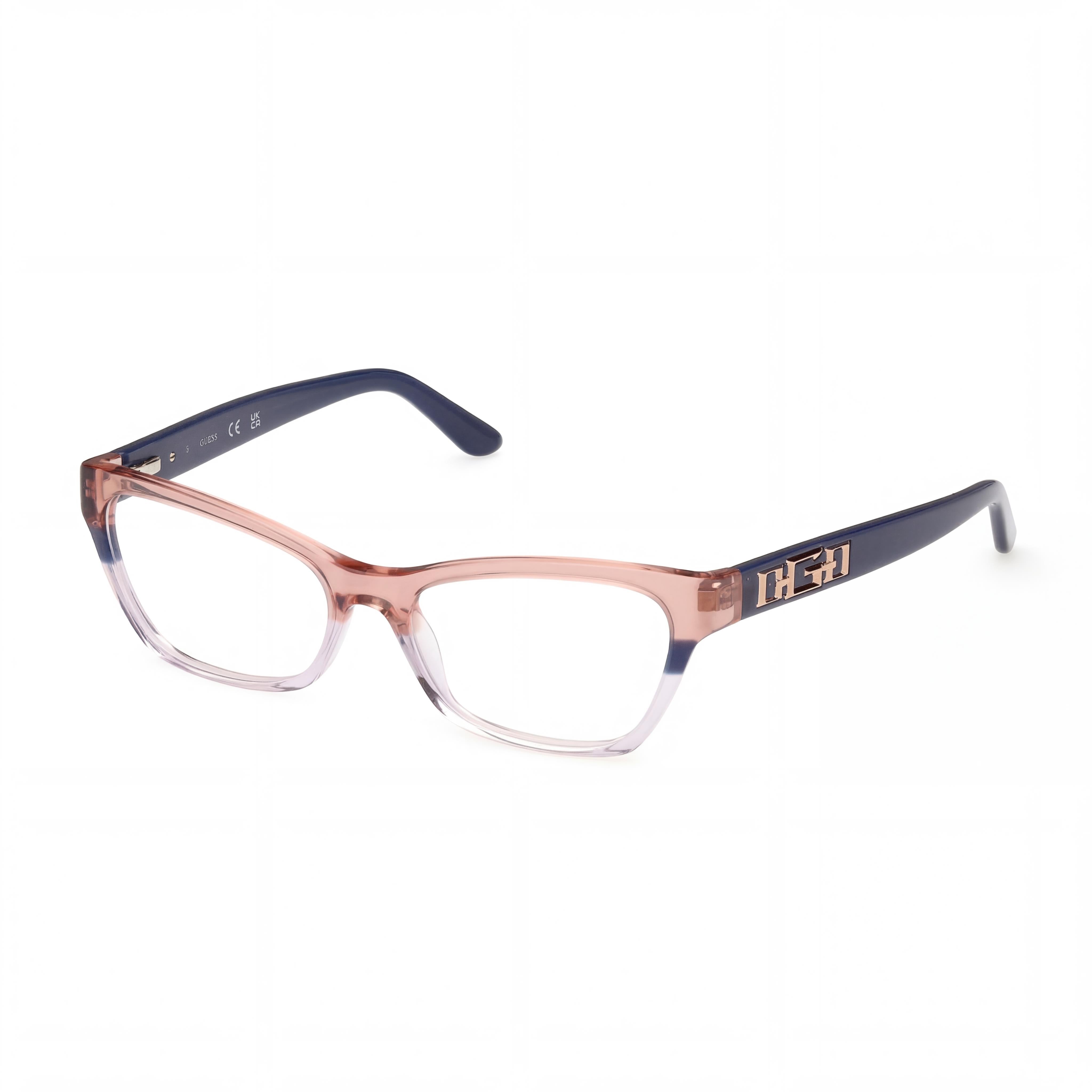 GUESS Gu2979 Women's Plastic Blue Striped Non- Eyeglasses 54mm, Photo 1