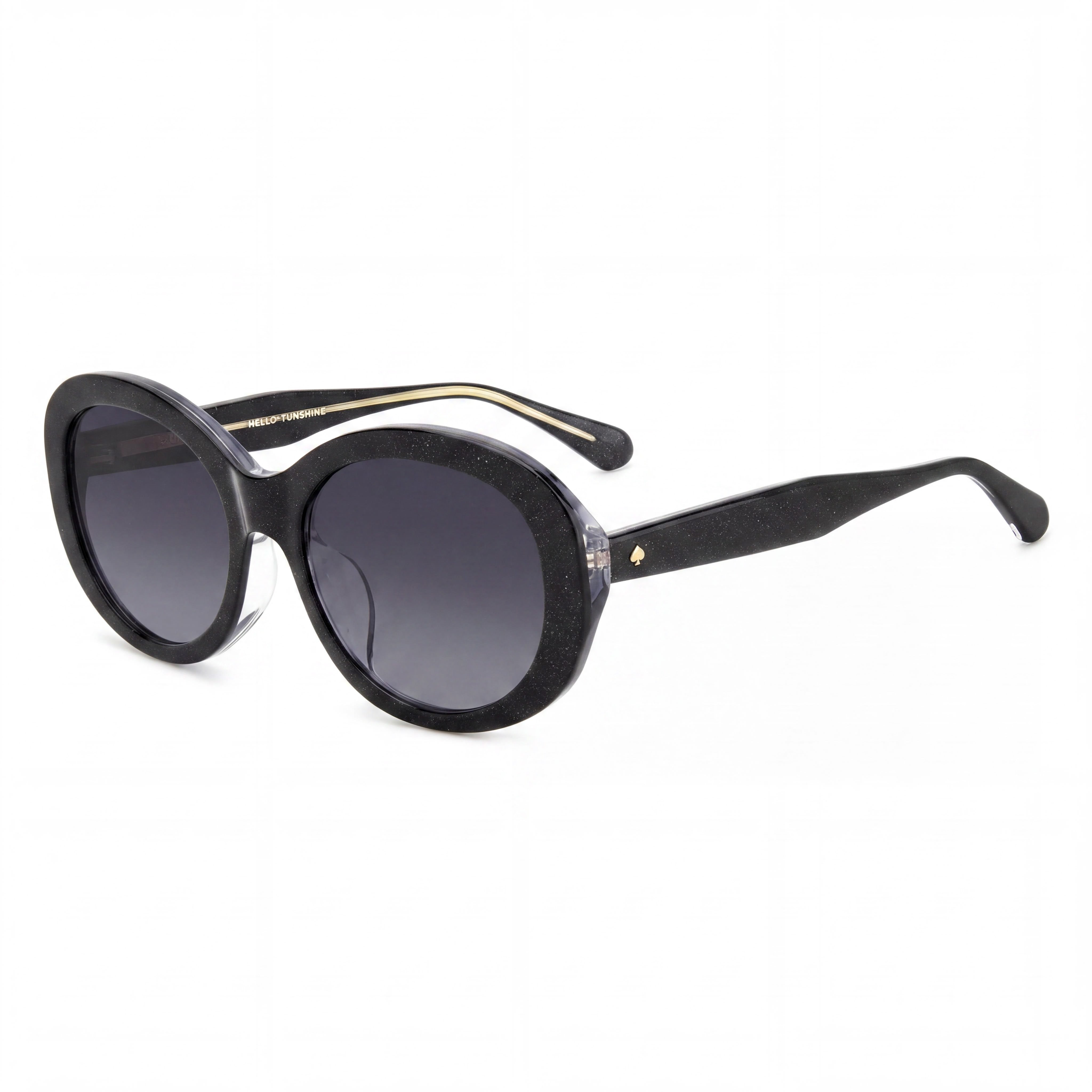 kate spade new york Avah/F/S Women's Black Grey Plastic Non-Polarized Grey Shaded Sunglasses 56mm, Photo 1