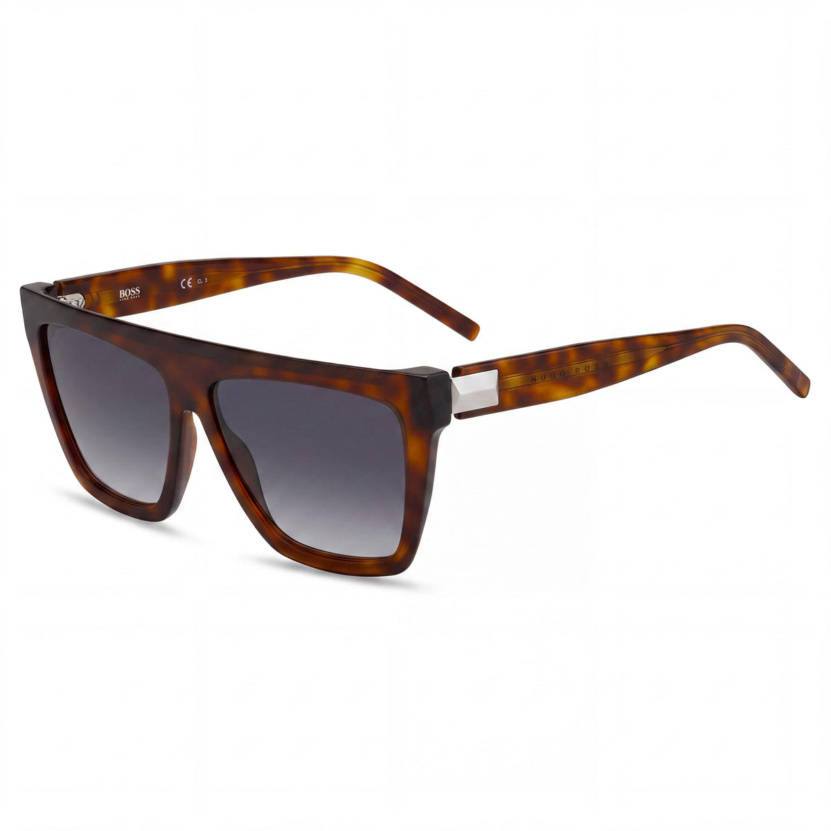 Hugo Boss BOSS1153/S Women's Havana Plastic Frame Gradient Dark Grey Lenses UV Protection Sunglasses 57mm, Photo 1