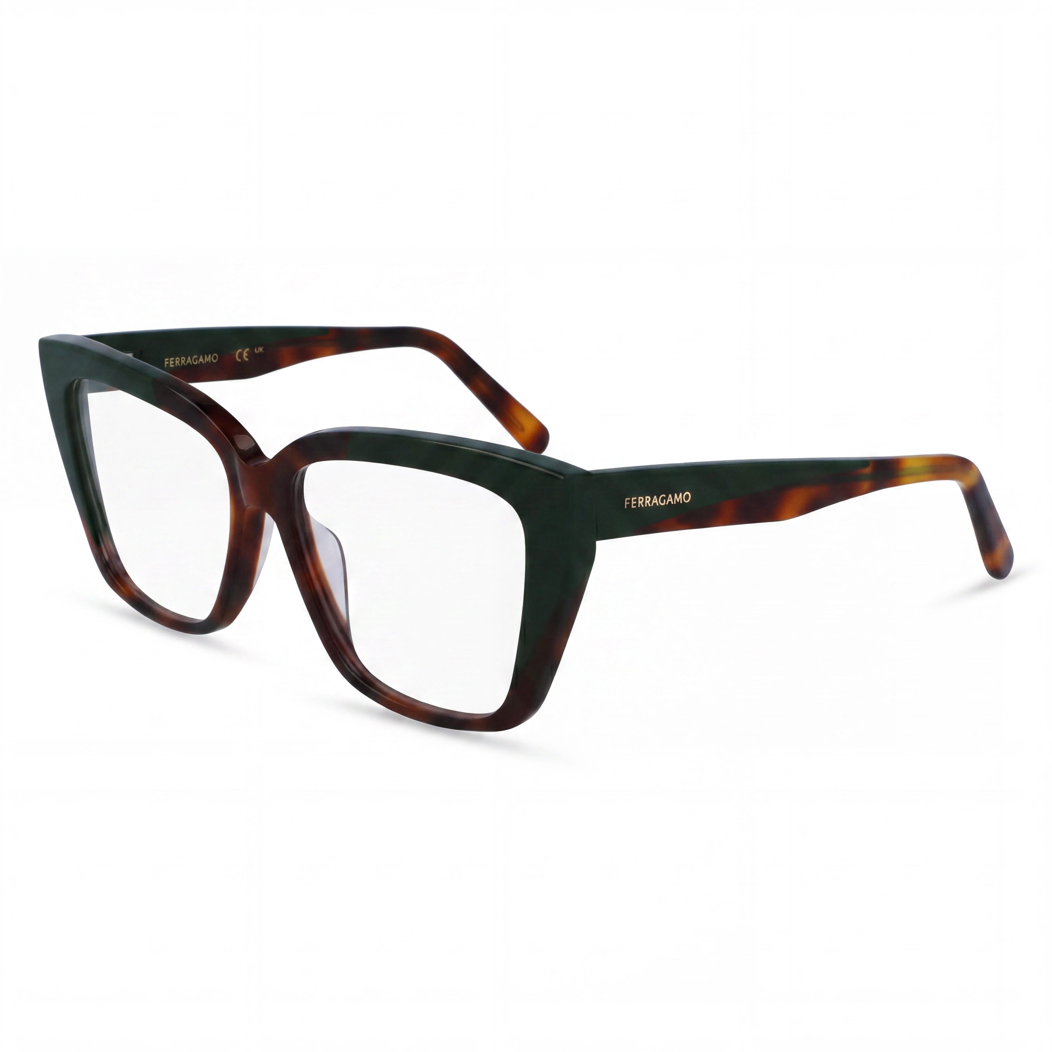 Salvatore Ferragamo Sf2939n Men's Acetate Tortoise Dark Green Eyewear 54mm, Photo 1