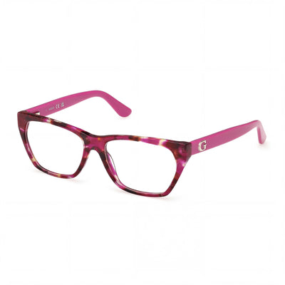 Gafas de sol Guess Gu50234 para mujer, de plástico, color lila habana, con lentes de policarbonato no transparentes, 54-15-140 mm