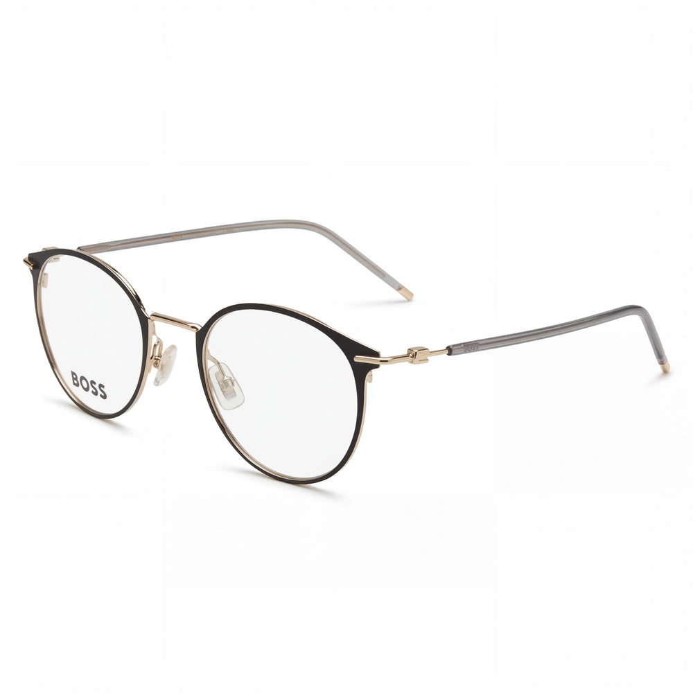 Hugo Boss Modern Unisex Black Gold Alloy Steel Non-polarised 50mm Sunglasses