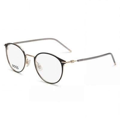 Hugo Boss Modern Unisex Black Gold Alloy Steel Non-polarised 50mm Sunglasses
