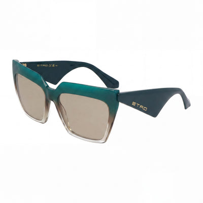 Etro Casual Women's Khaki Green Acetate Non-Polarized Sunglasses with 58mm Lens Width, 17mm Bridge, 145mm Temple Length