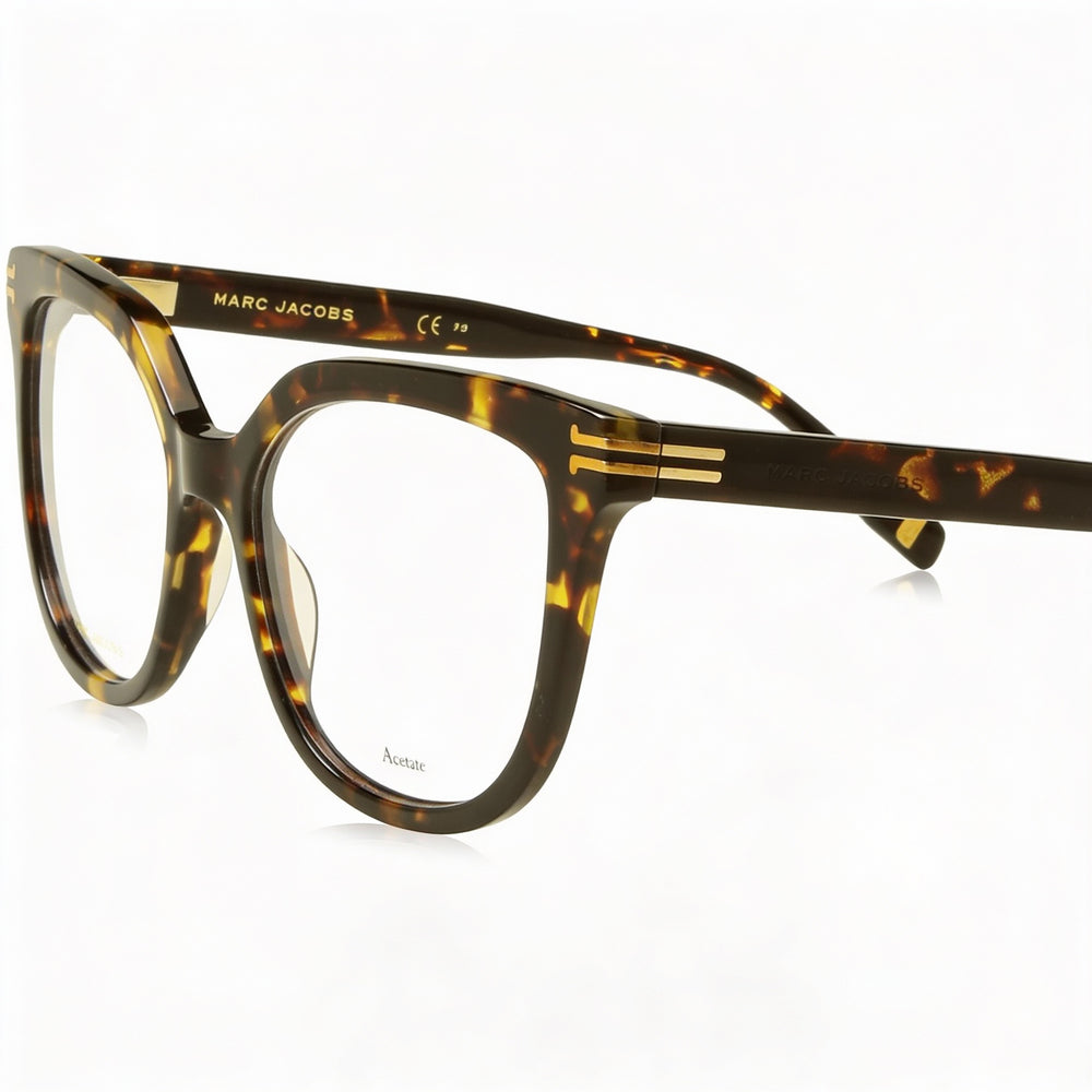 Marc Jacobs MJ 1072 - Montura contemporánea de acetato marrón Havana para mujer (51 mm)