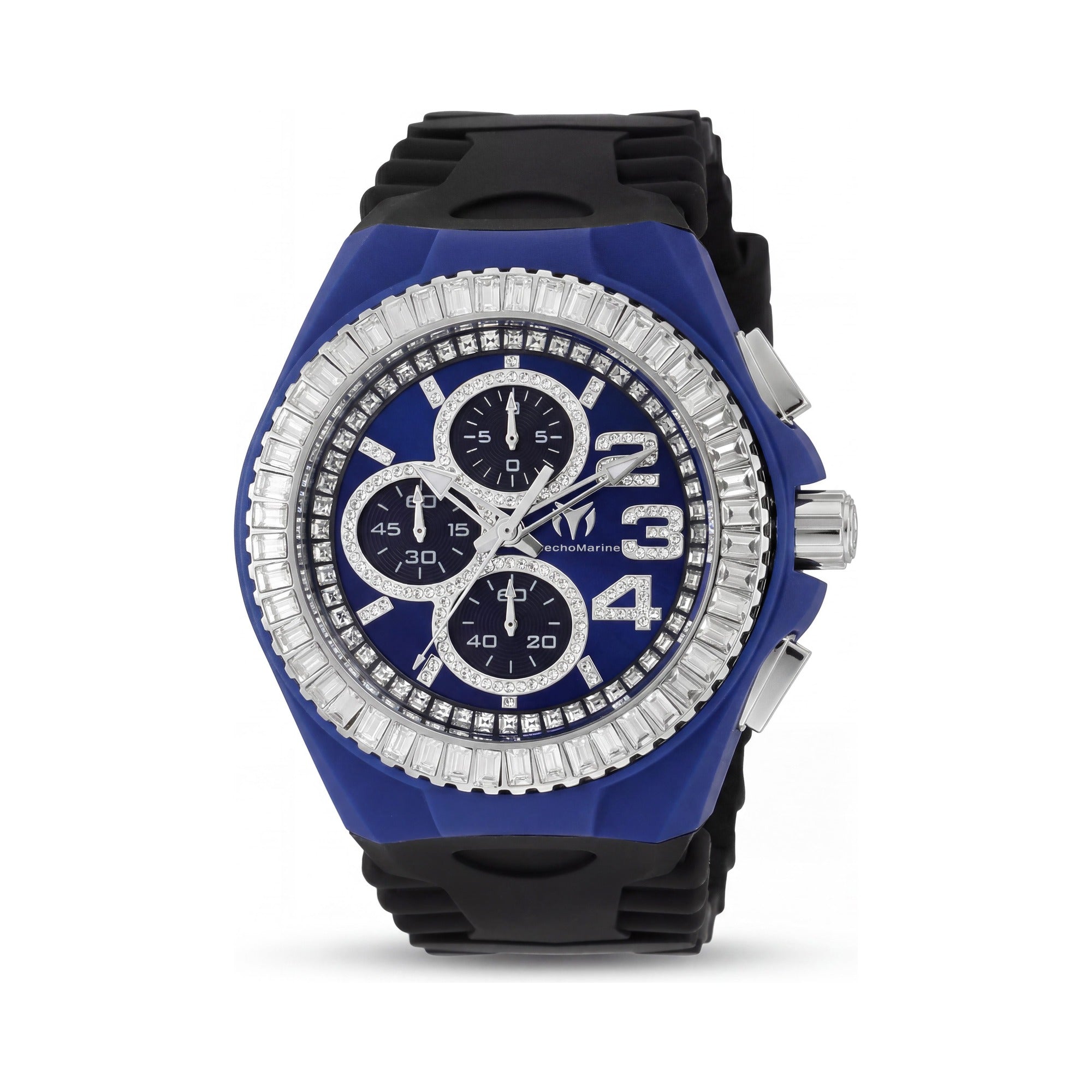 Technomarine Cruise TM-121182 Unisex Chronograph Quartz Watch, 45mm Stainless Steel Case, Blue Dial, 200m Water Resistant, Photo 1