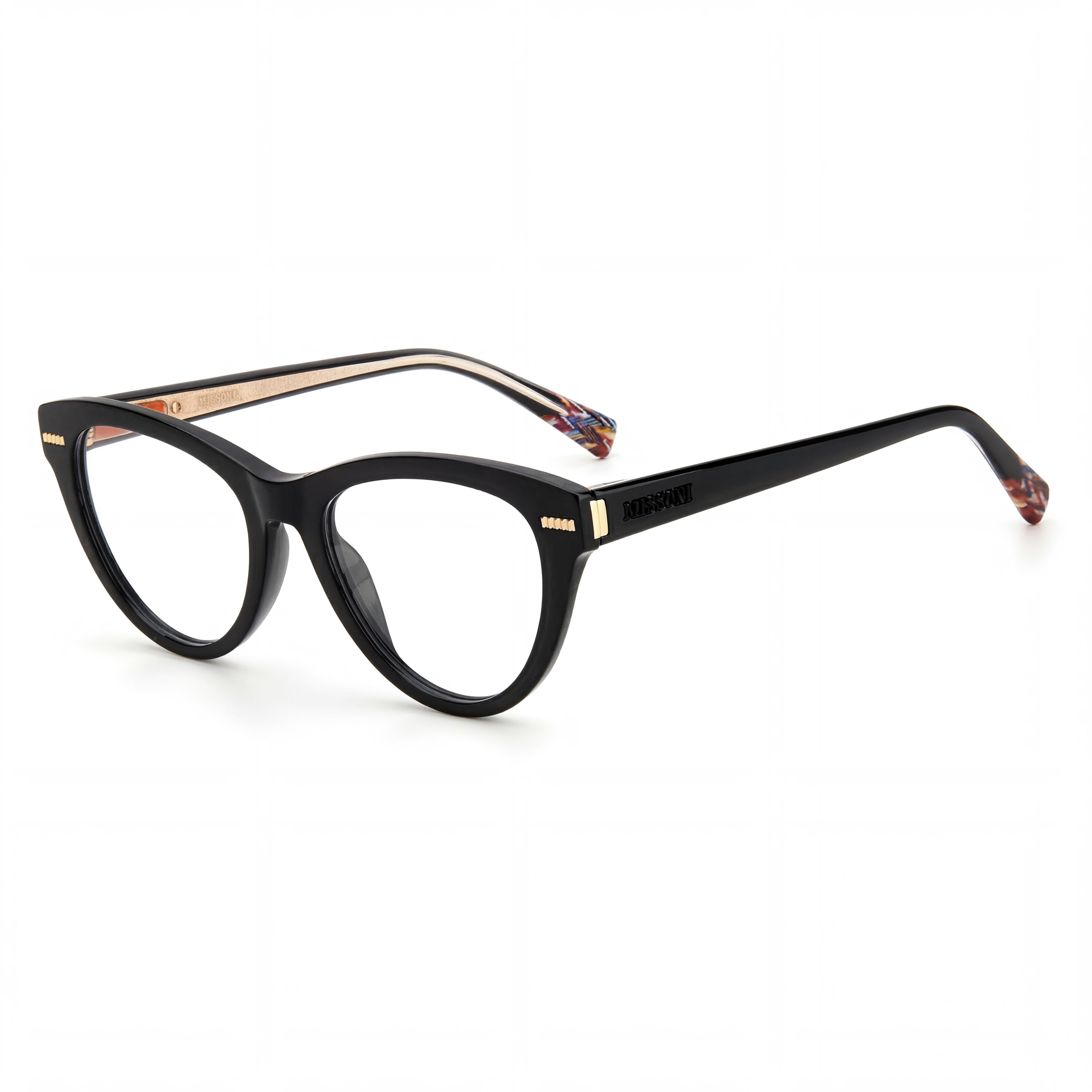 Missoni Modern Mis 0073 Women's Black Acetate Frame Sunglasses with Polycarbonate Lenses, 51mm, Photo 1