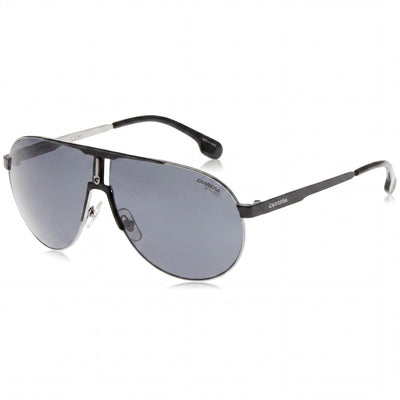 Carrera Ca1005/S Unisexo Acero Inoxidable Rutenio Negro Mate Negro Degradado Azul Gris Piloto Gafas de Sol UV 66mm