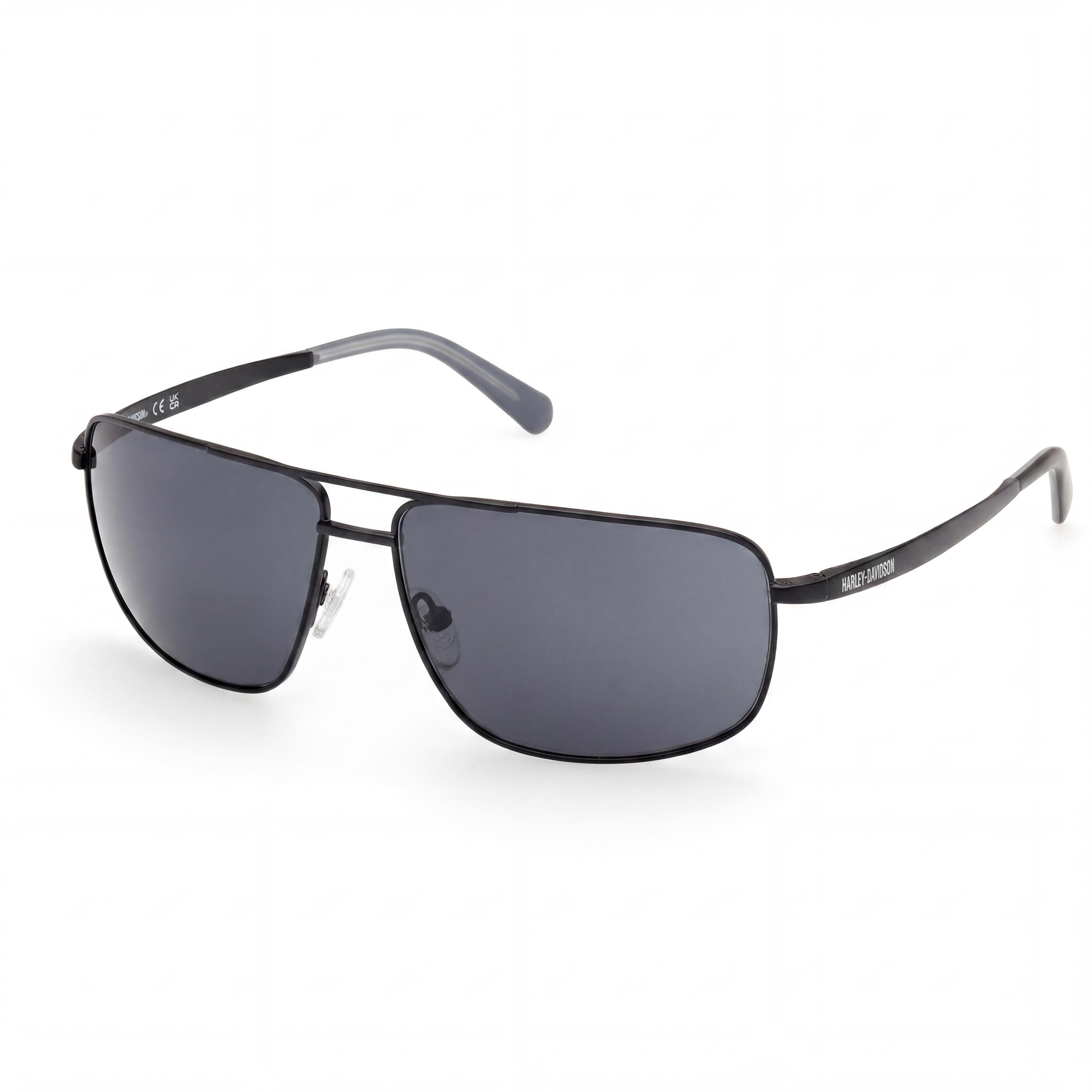 Harley-Davidson Classic Men's Polarized UV Protection Matte Black Smoke Polycarbonate Sunglasses 64mm, Photo 1