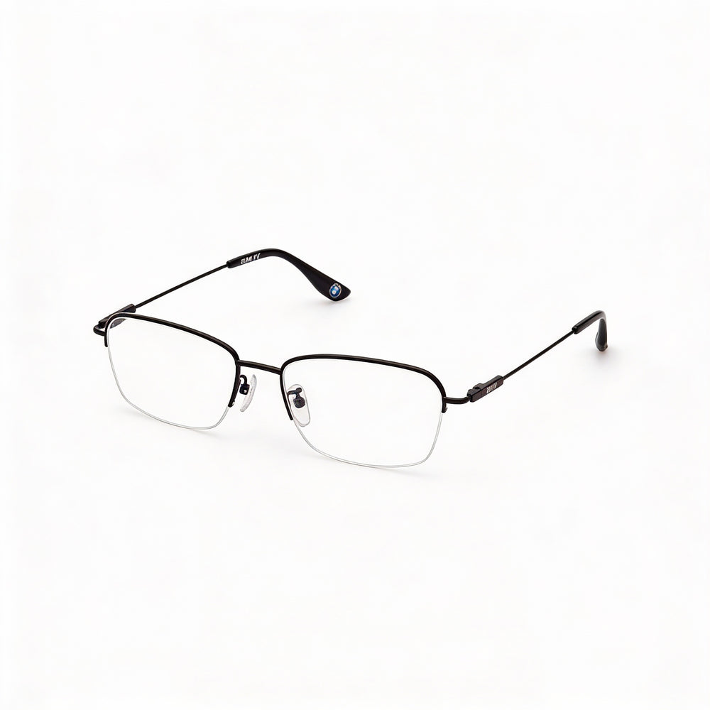Gafas oftálmicas BMW BW5068-H con montura de titanio negro mate y lentes compuestas multicolor para hombre y mujer