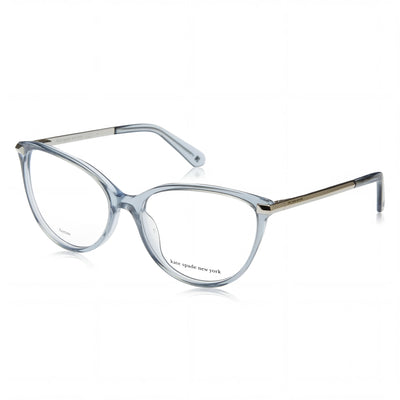 Kate Spade New York Modern Women's Transparent Blue Acetate Frame Cat Eye Full Rim Eyeglasses 54-16-140