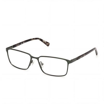GUESS Gu50244 Unisex Metal Frame Eyewear featuring Matte & Shiny Dark Green Finish, 55-16-145mm Size