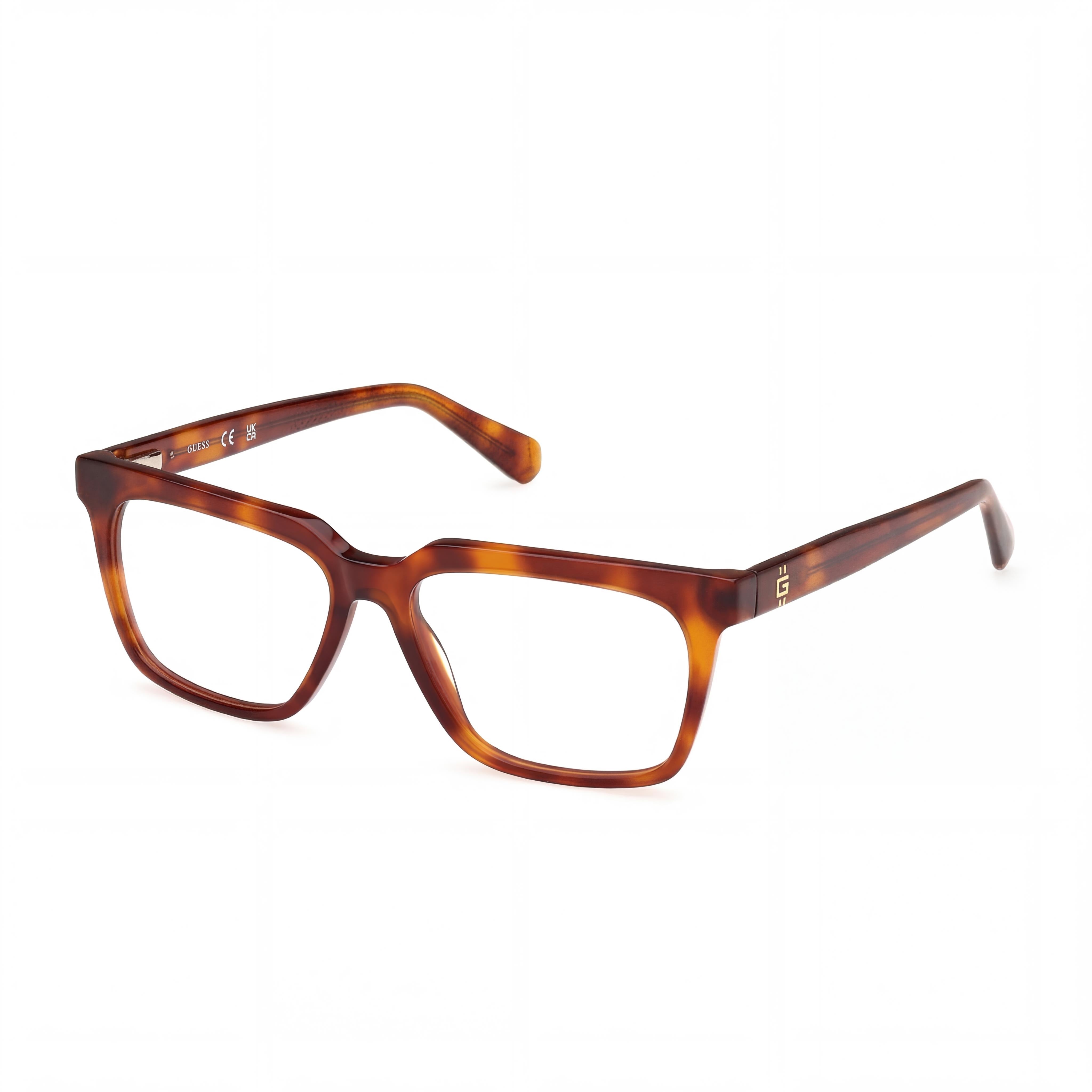GUESS GU50133 Women's Blonde Havana Plastic Optical Eyeglasses, Bridge Width 15mm, Temple Length 145mm, Photo 1