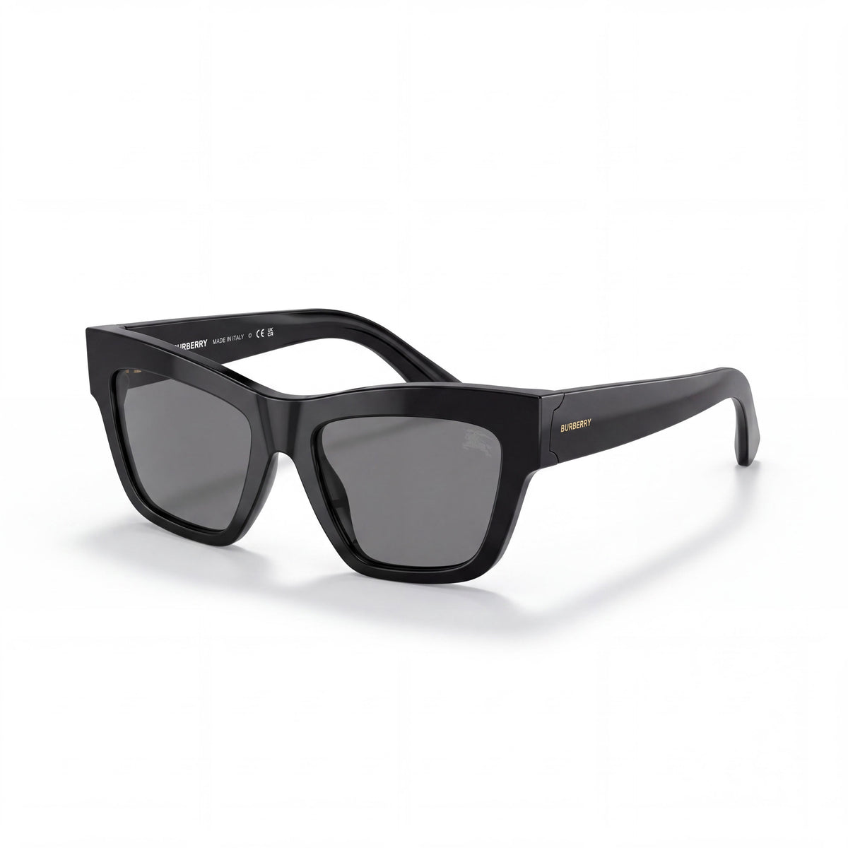 BURBERRY Women's Black Dark Grey Tortoise Frame Polarized UV Protection Sunglasses, Photo 1