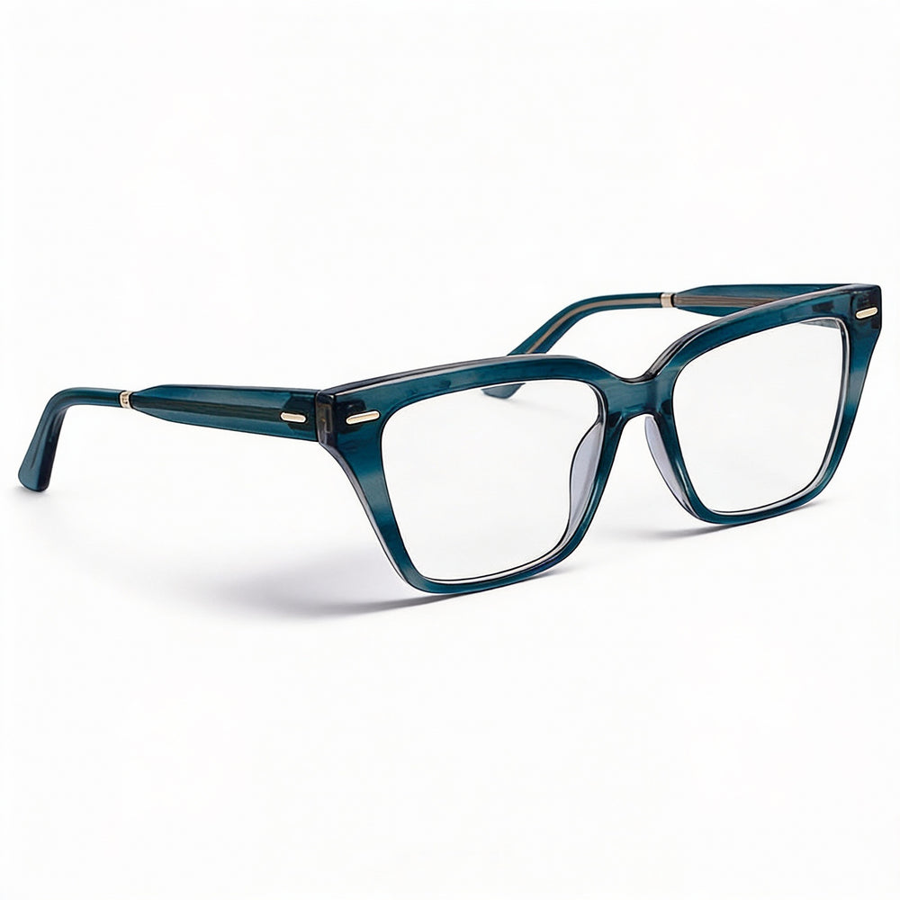 Calvin Klein Ck22539 Unisex Multicolored Metal Polarized Sunglasses with Petrol Lenses 54mm