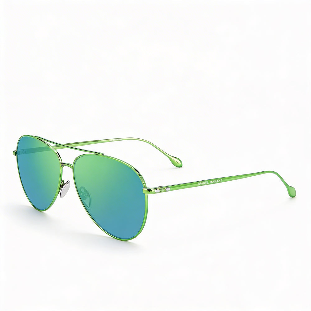 Isabel Marant Im 0011/s Gafas de sol casuales de metal verde no polarizadas para mujer de 60 mm