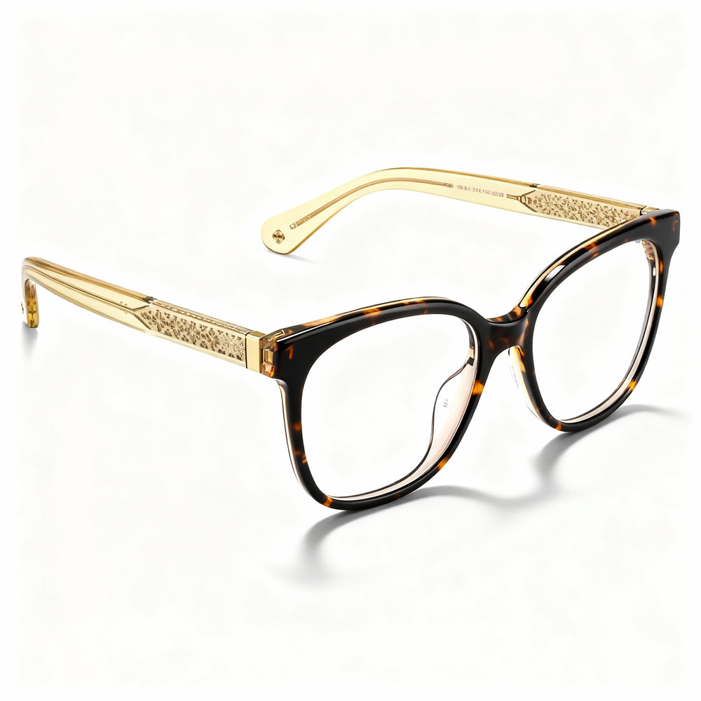 Gafas de sol Kate Spade New York Payton para mujer, montura de plástico color Habana oscuro, lentes polarizadas con tinte Habana, 52 mm