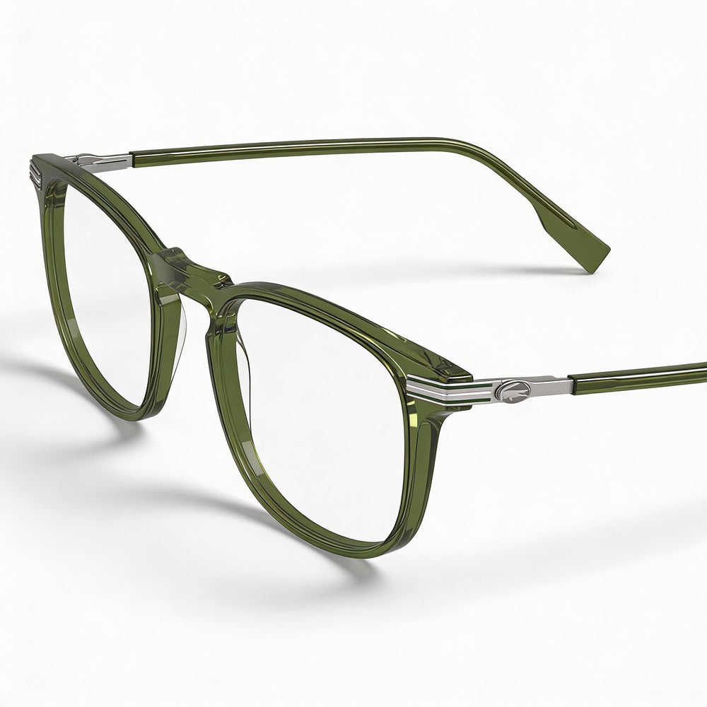 Lacoste Casual Men's Transparent Khaki Acetate Optical Eyeglasses with Polycarbonate Lenses 51-20-145