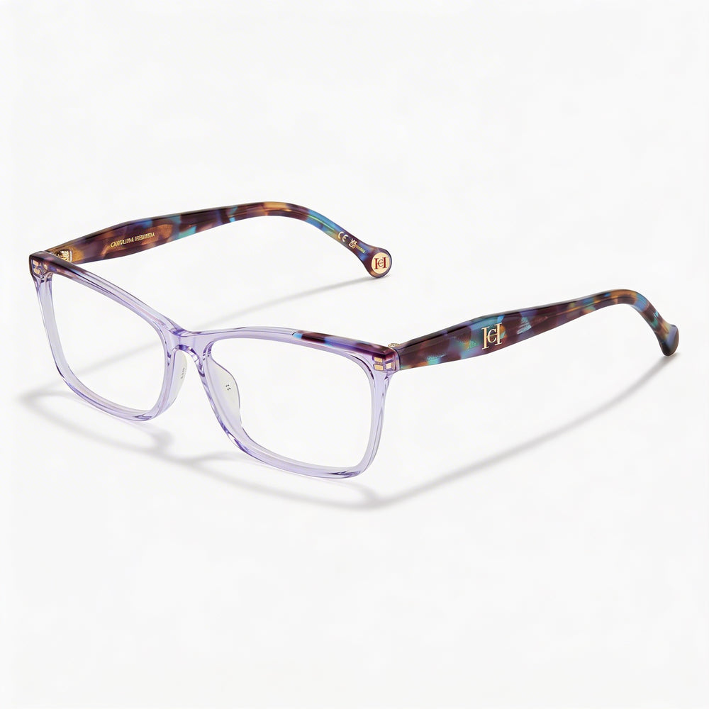 Gafas graduadas rectangulares Carolina Herrera HER 0202/G Essential para mujer de acetato lila habana 56 mm