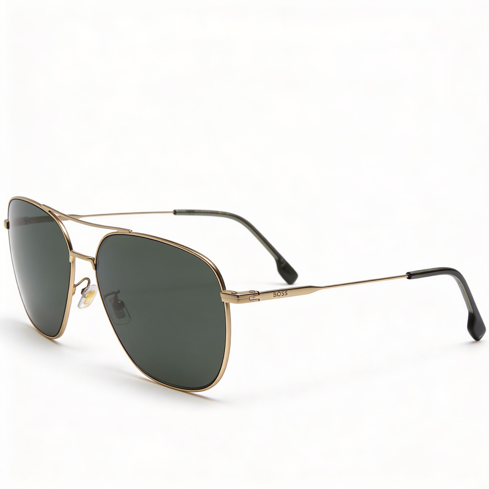 Hugo Boss 1557/O/F/S Aoz Aoz Men's Matte Gold Plastic Frame Brown Non-Polarized UV Protection Sunglasses 62mm, Photo 1