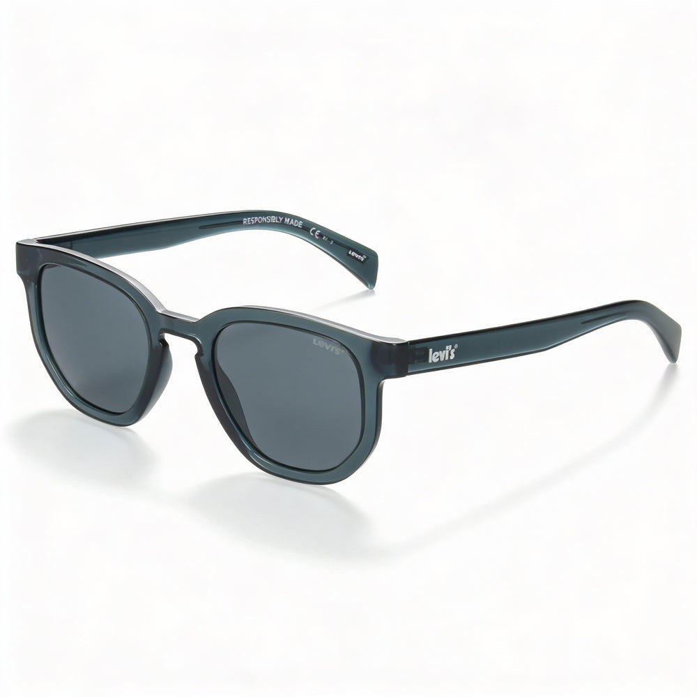 Levi's LV 1022/S Unisex Sunglasses with Injected Blue Frame, Polycarbonate Lenses, and UV Protection 51mm