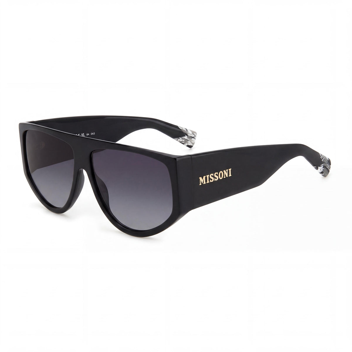M Missoni Missoni Seasonal Women's Black Grey Acetate Square UV Protected Sunglasses 61mm, Photo 1