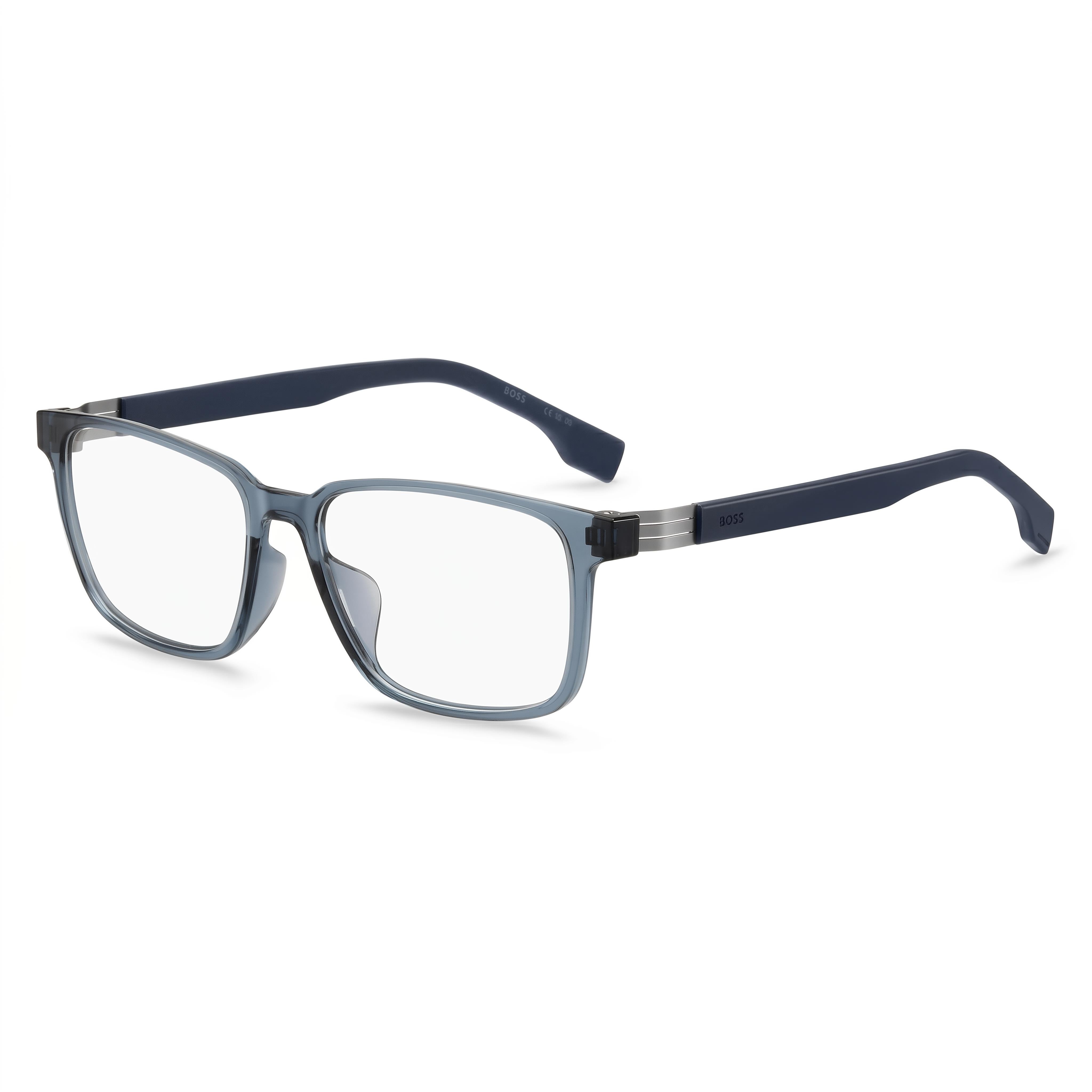 BOSS VISTA BOSS 1618/F Gafas de hombre casuales con montura de poliamida no polarizada y lentes transparentes de 55 mm, Photo 1