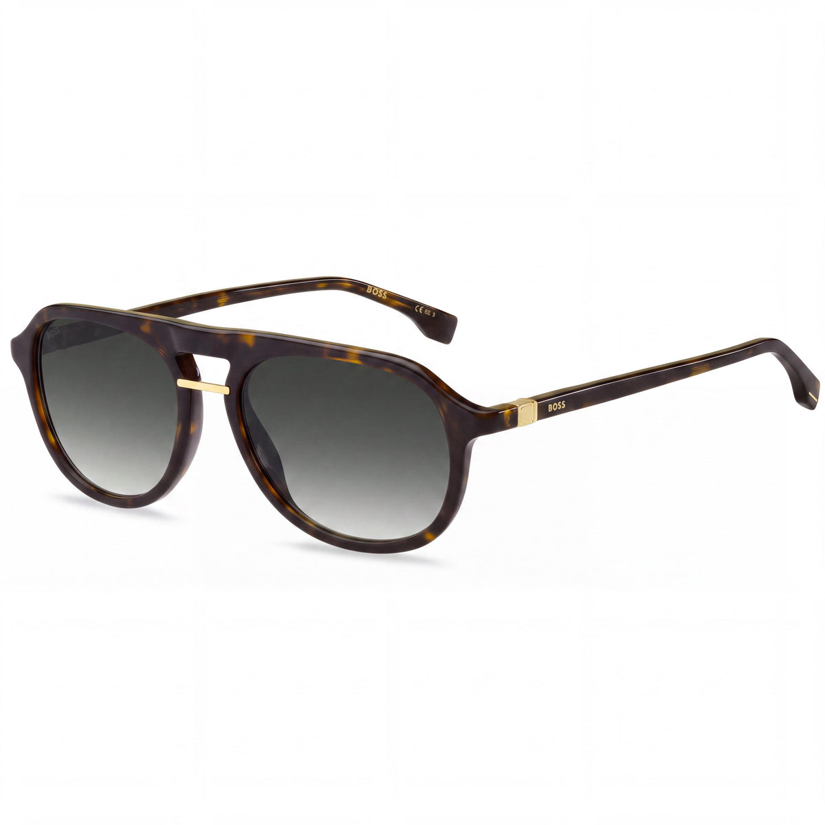 Hugo Boss BOSS 1435/S Casual Unisex Acetate Havana Grey Shaded Sunglasses with Polycarbonate Lenses 54mm, Photo 1