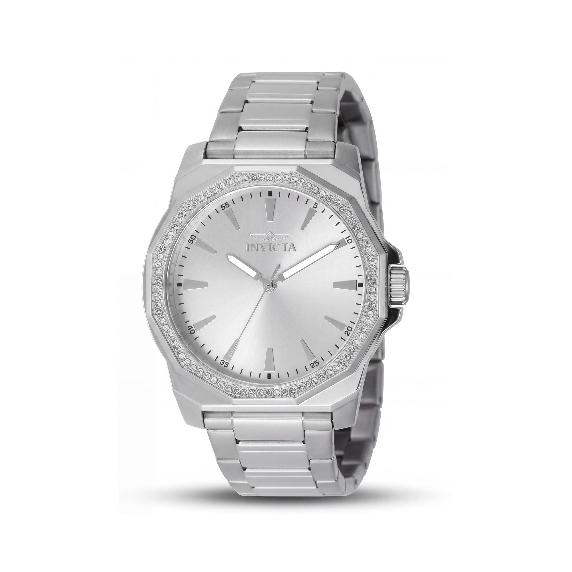 Invicta Speedway 49104 Men's Quartz Movement Stainless Steel Case & Bracelet Watch 42mm Silver Dial, Photo 1