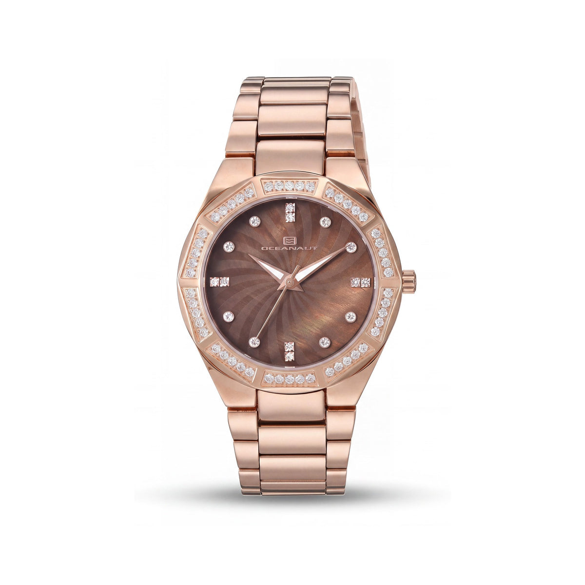 Oceanaut Women's Quartz Movement Stainless Steel Brown Mother of Pearl Dial Water Resistant Watch, Photo 1