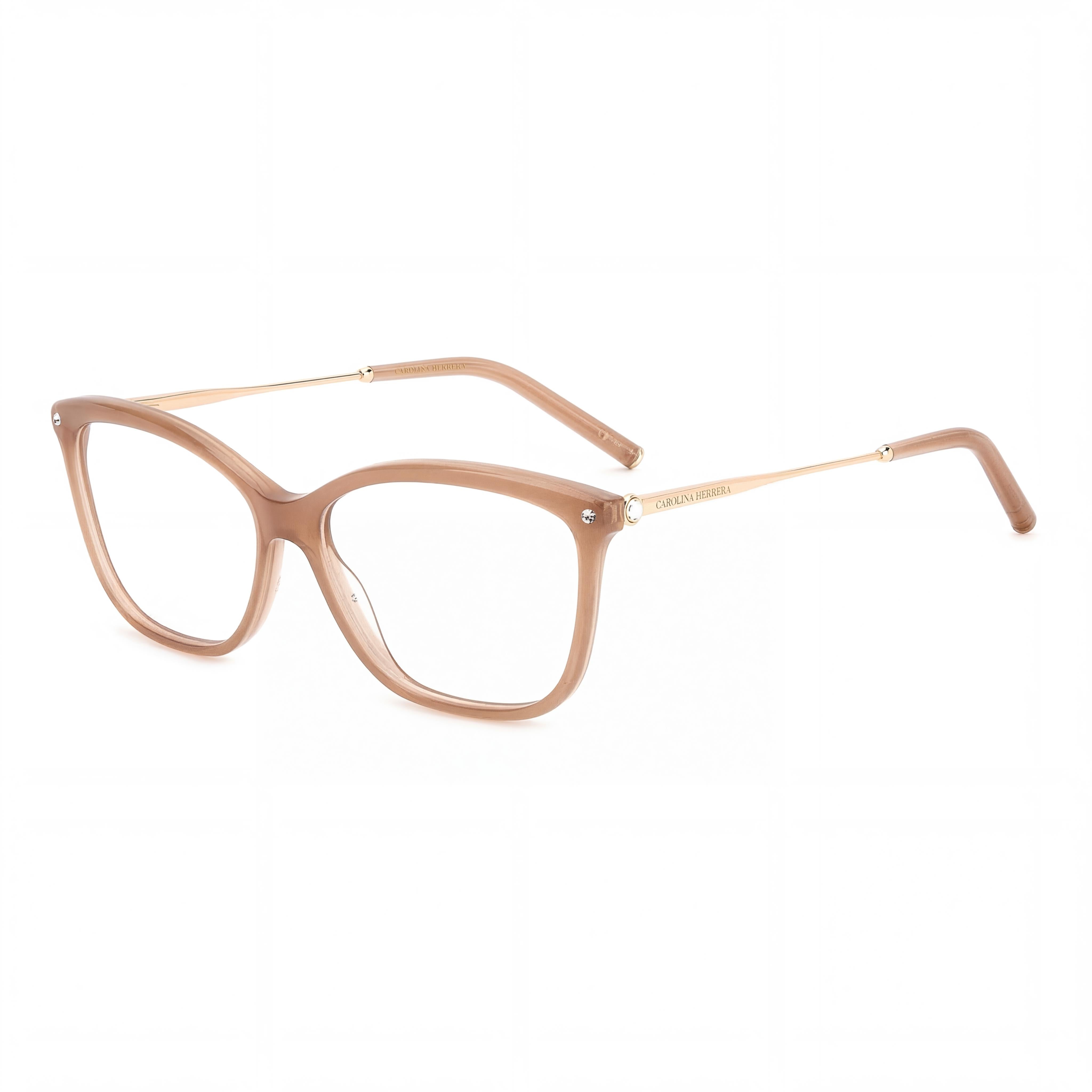 Carolina Herrera Her 0154 Women's Sunglasses with Multicolored Plastic Frame and Nude Glitter Lenses, 56mm, Photo 1