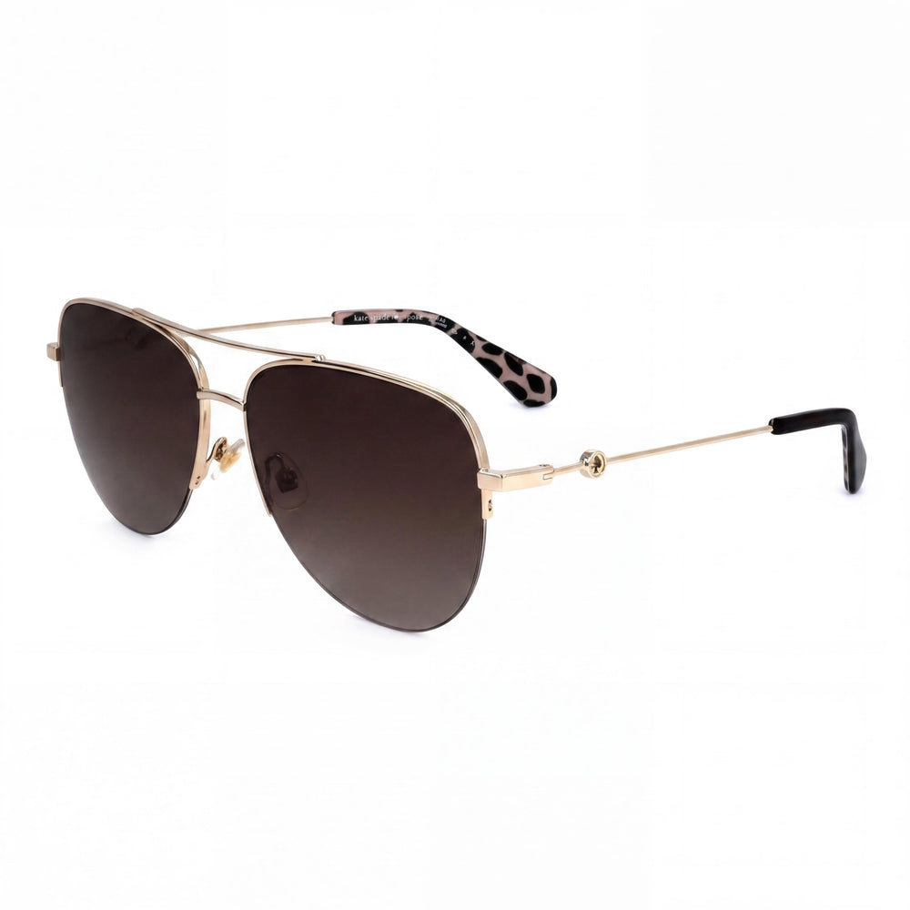 Kate Spade New York Maisie/G/S Gafas de sol de mujer marrones degradadas de acero inoxidable de La Habana con protección UV 60-15-140