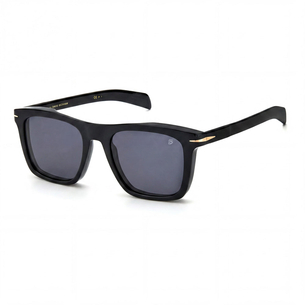 David Beckham DB 7000/S Men's Classic Black Gold Acetate Frame Sunglasses 51mm UV 400