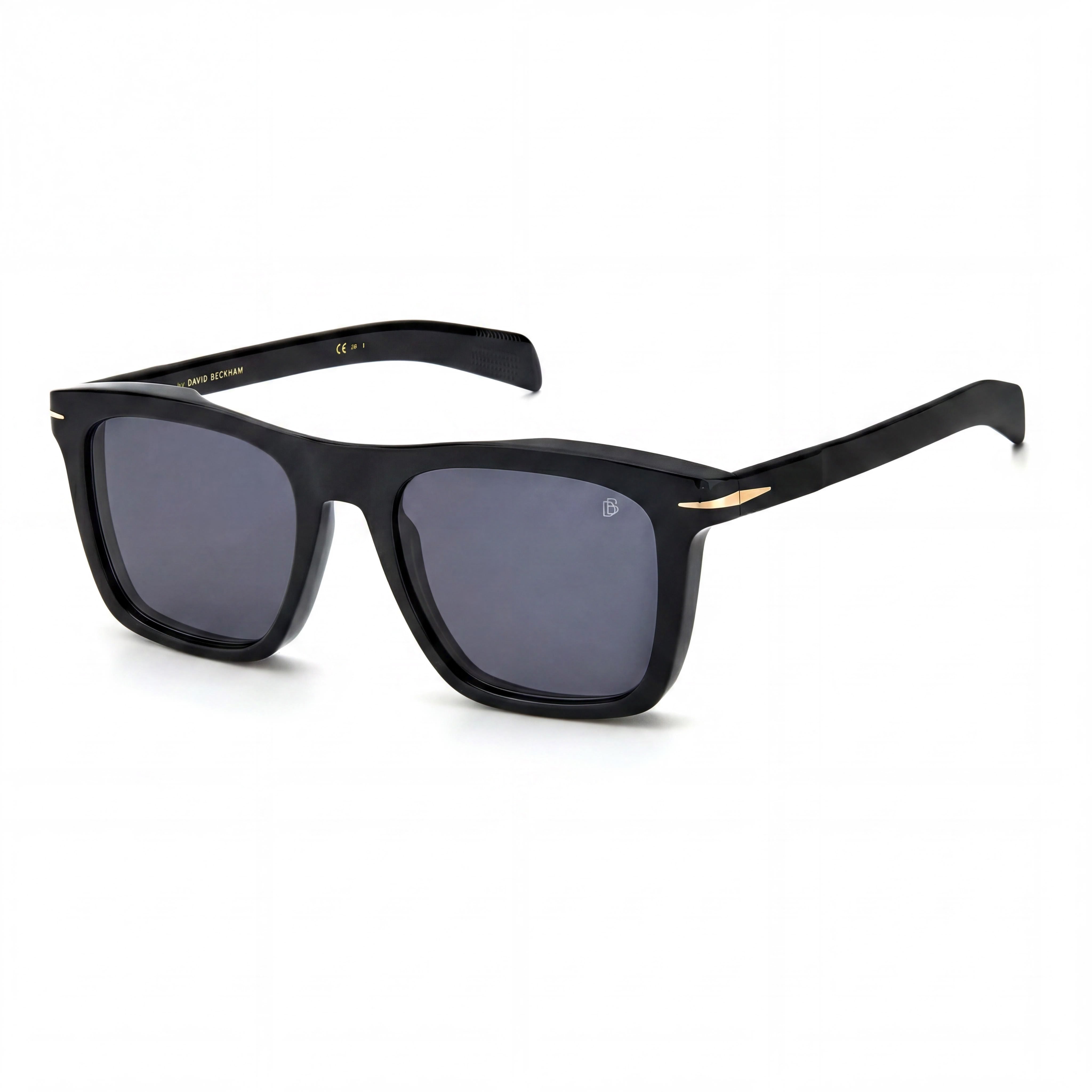 David Beckham DB 7000/S Men's Classic Black Gold Acetate Frame Sunglasses 51mm UV 400, Photo 1